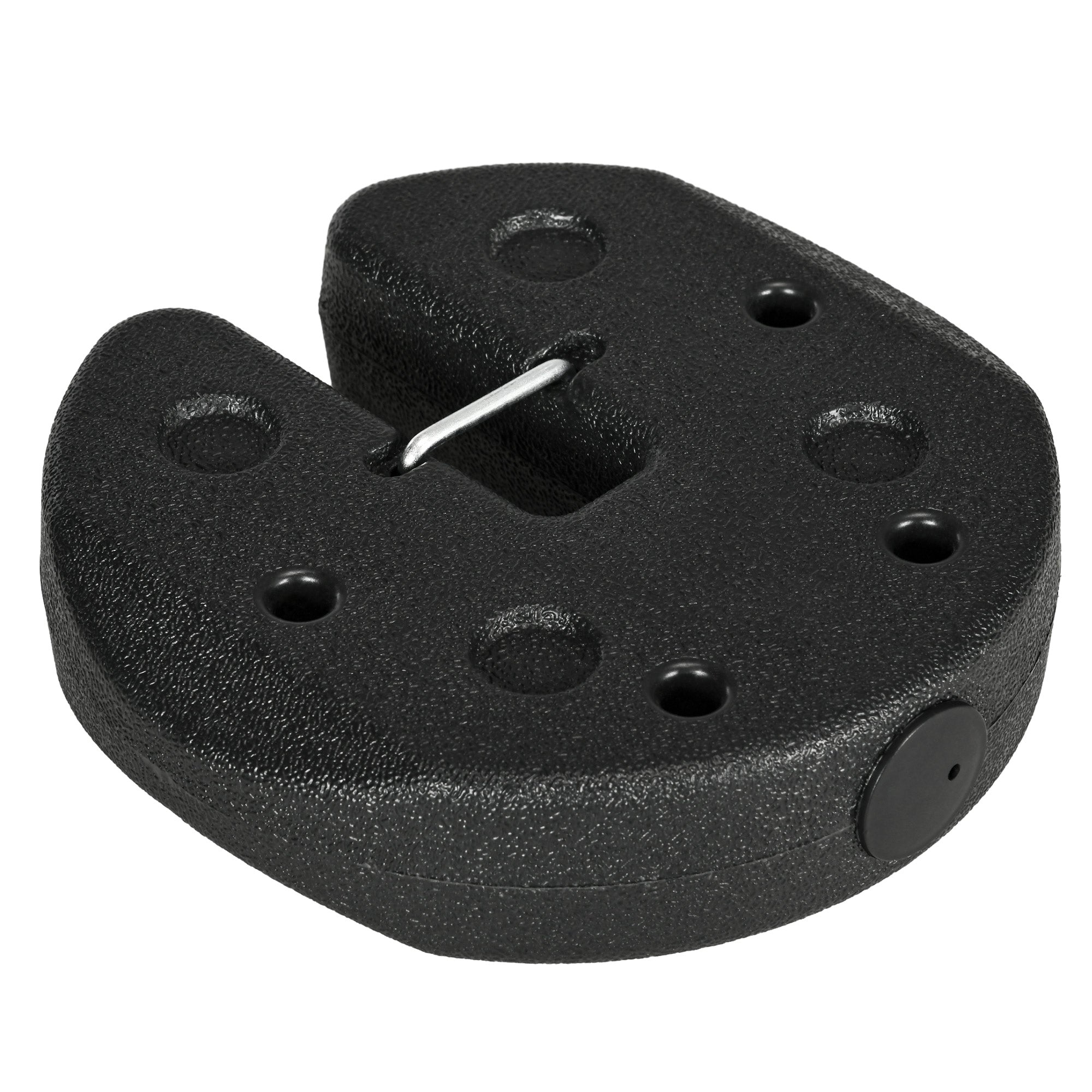 Pack of 4 Canopy Weights for Folding Canopies Weighted with Cement Bases for Canopy Gazebo Ø22x5.5 cm Black