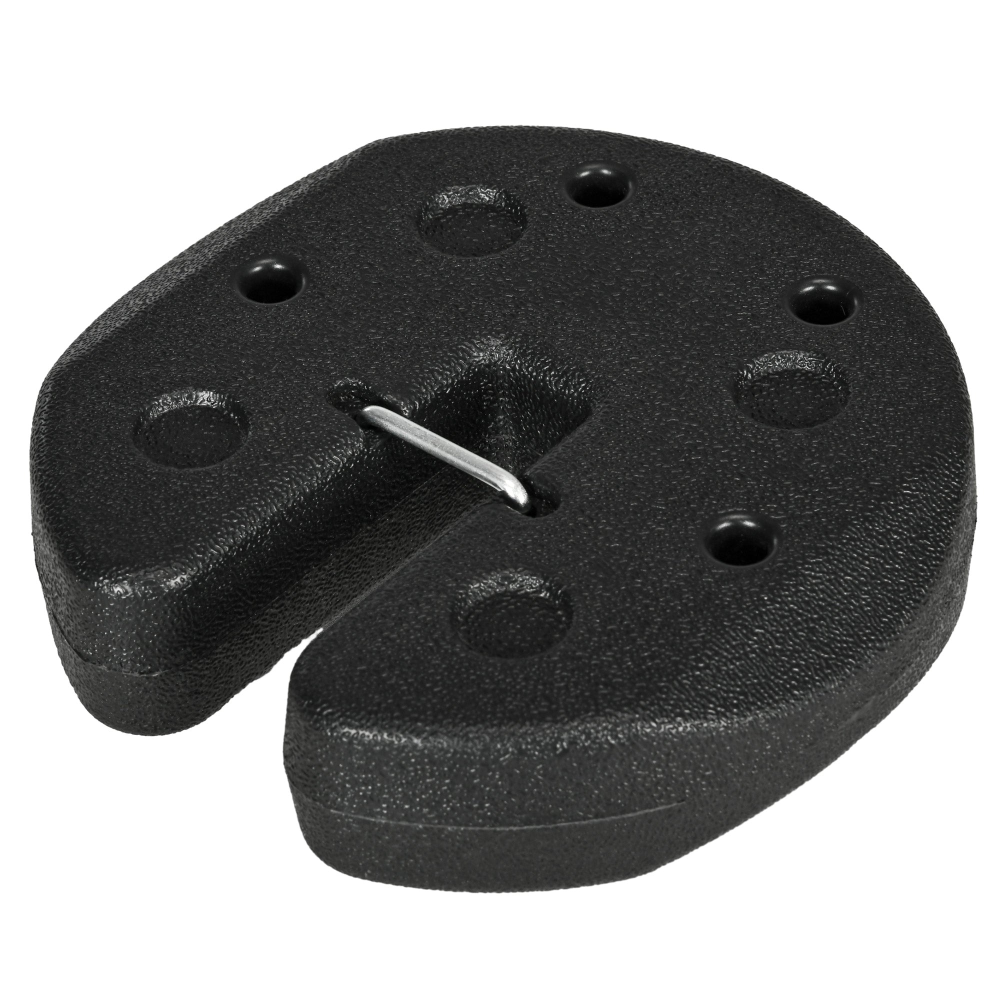 Pack of 4 Canopy Weights for Folding Canopies Weighted with Cement Bases for Canopy Gazebo Ø22x5.5 cm Black