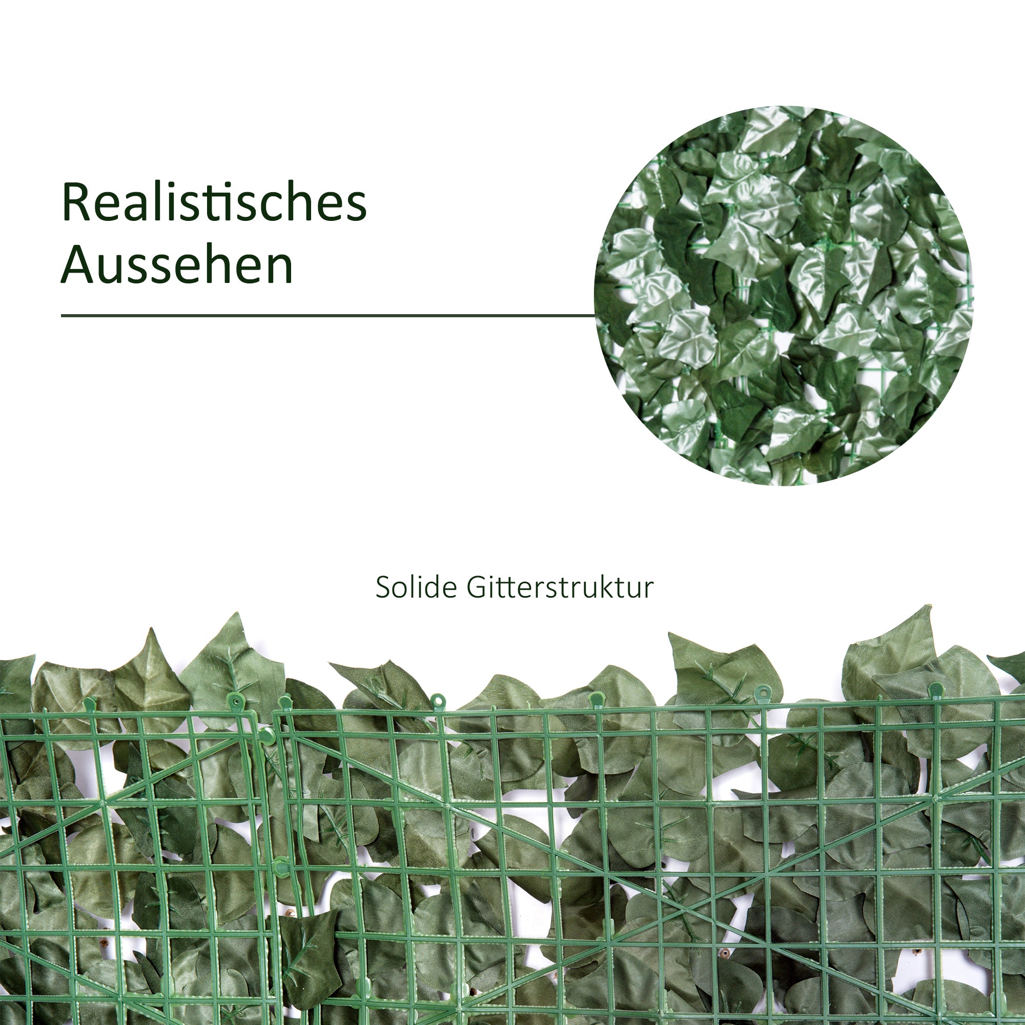 Artificial Hedge Privacy Screen, UV Protected Privacy Screen, Green Balcony Privacy Screen, Fence Privacy Screen with Leaves, Hedge Fence, Wall Artificial 300 x 150 cm for Garden Wedding