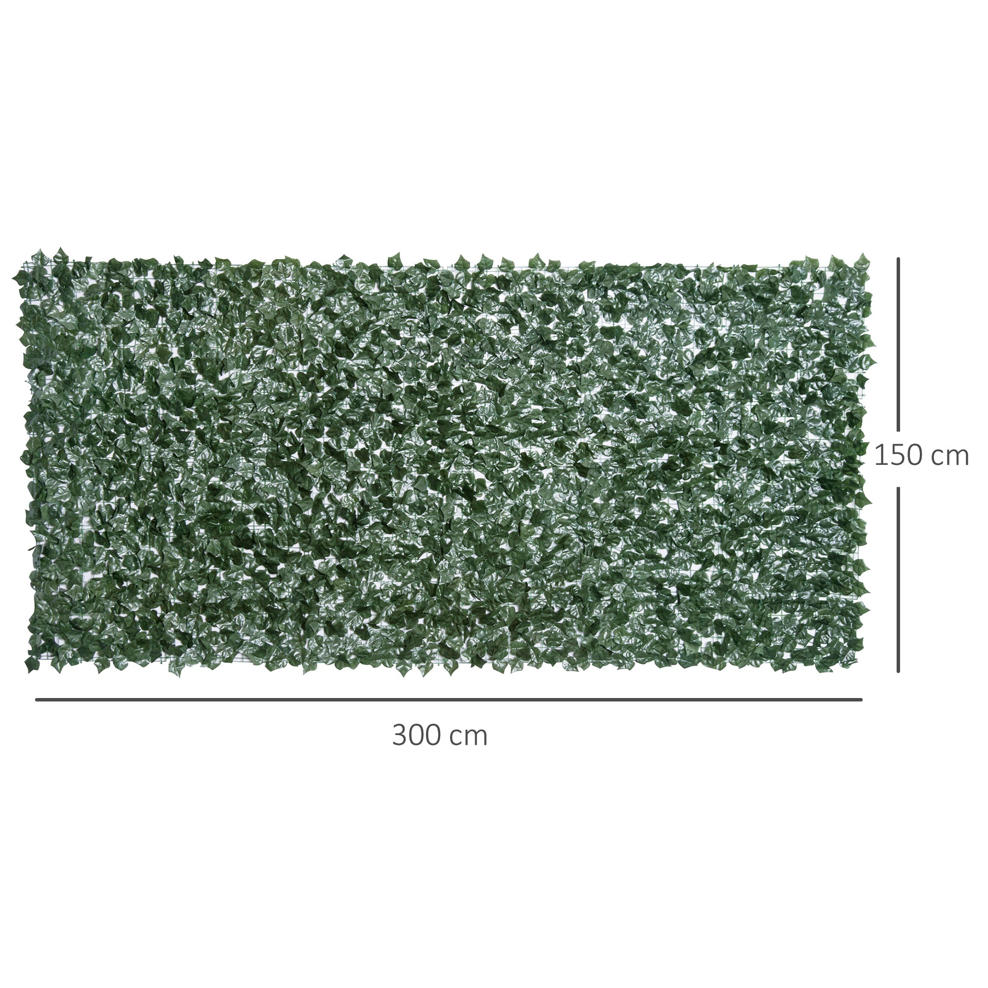 Artificial Hedge Privacy Screen, UV Protected Privacy Screen, Green Balcony Privacy Screen, Fence Privacy Screen with Leaves, Hedge Fence, Wall Artificial 300 x 150 cm for Garden Wedding