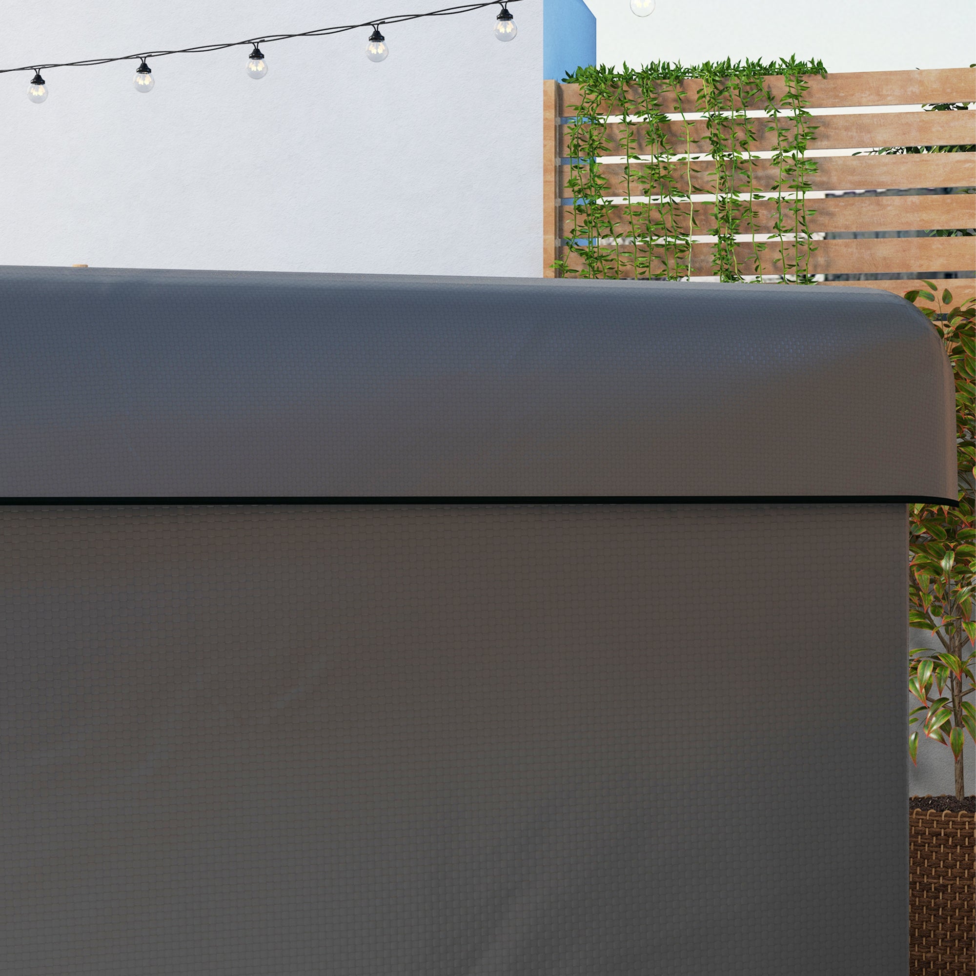 Swing Garden Cover Swing Garden Swing Cover Outdoor Swing Cover with Zipper Waterproof 215x155x150 cm Dark Gray
