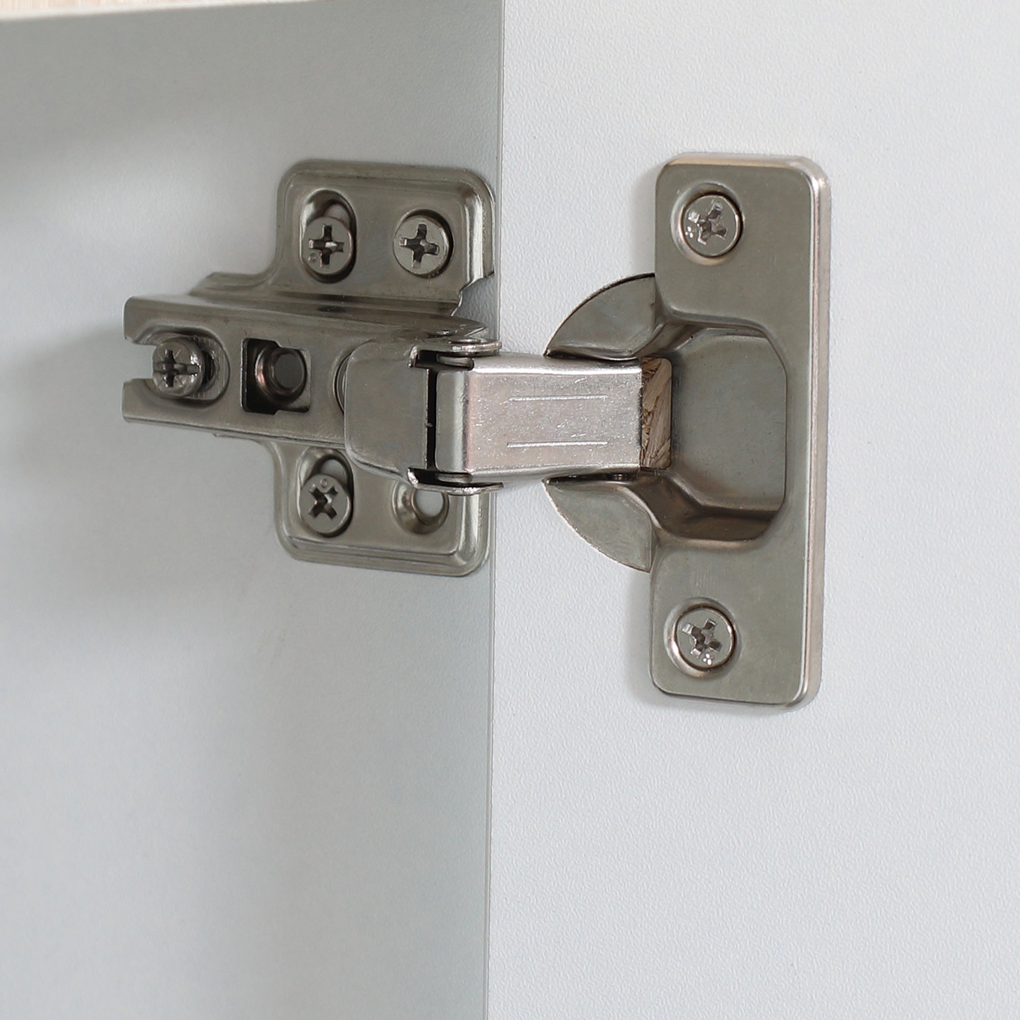 Under Sink Bathroom Cabinet Floor Cabinet with 2 Doors and Interior Storage Anti-tip 57x33x60 cm White