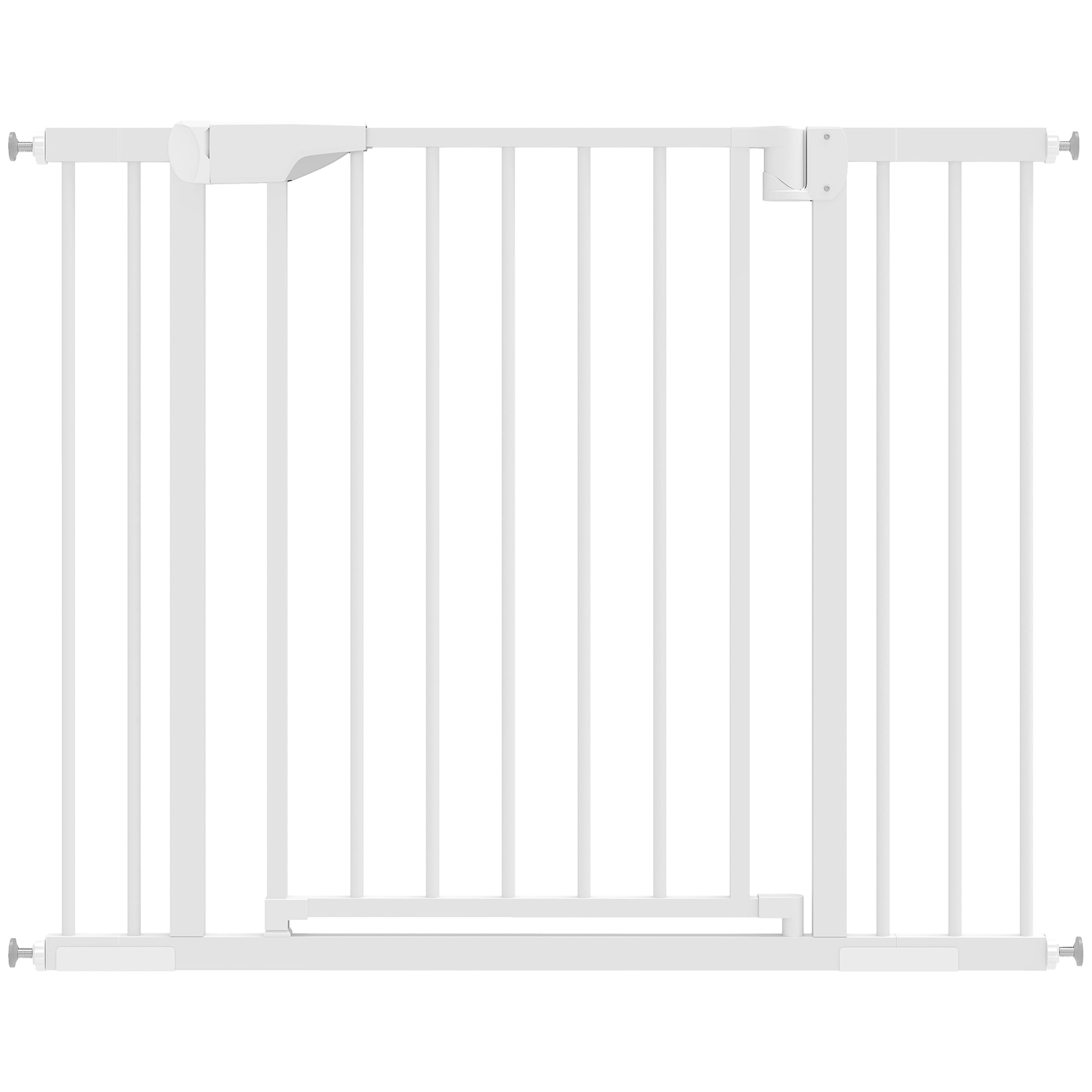 Expandable Safety Gate for Babies & Dogs — Fits 96–103 cm (38–41") Openings, 76 cm (30") High — Auto-Close, Bidirectional, No-Drill Pressure Mount, White