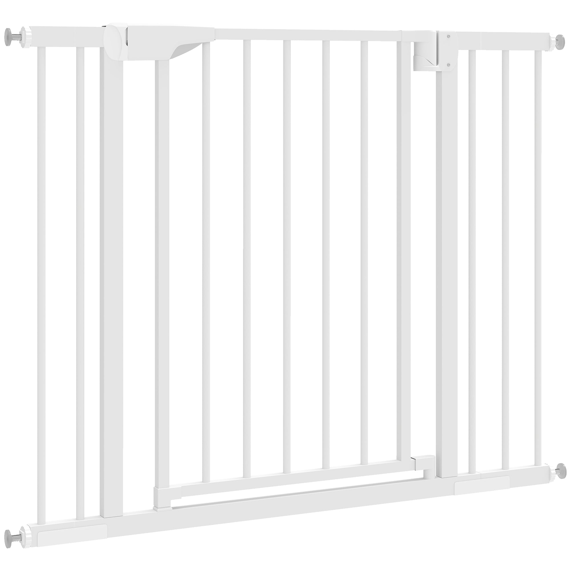 Expandable Safety Gate for Babies & Dogs — Fits 96–103 cm (38–41") Openings, 76 cm (30") High — Auto-Close, Bidirectional, No-Drill Pressure Mount, White