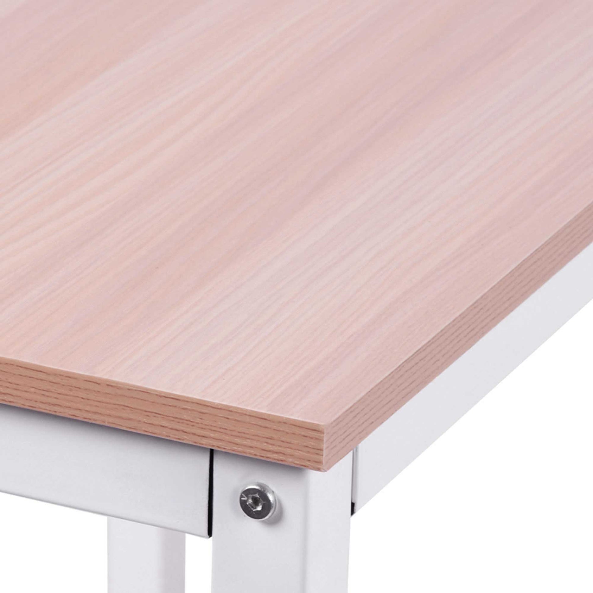 Computer Desk Office Desk L-Shape Workstation Writing Desk Corner Desk Angle Desk MDF Natural 150 x 150 x 76 cm