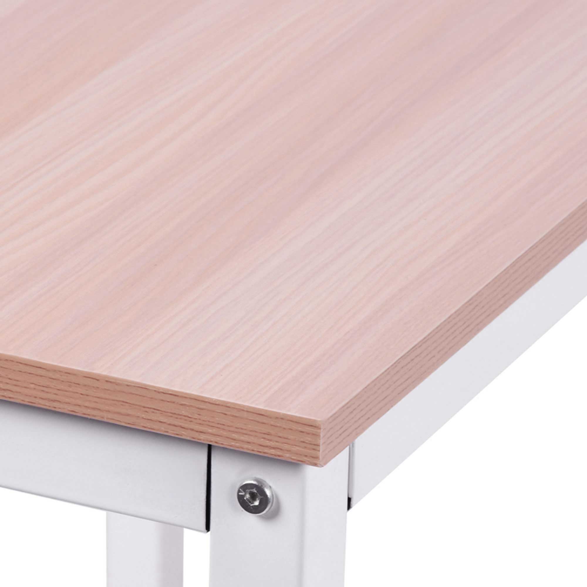 Computer Desk Office Desk L-Shape Workstation Writing Desk Corner Desk Angle Desk MDF Natural 150 x 150 x 76 cm