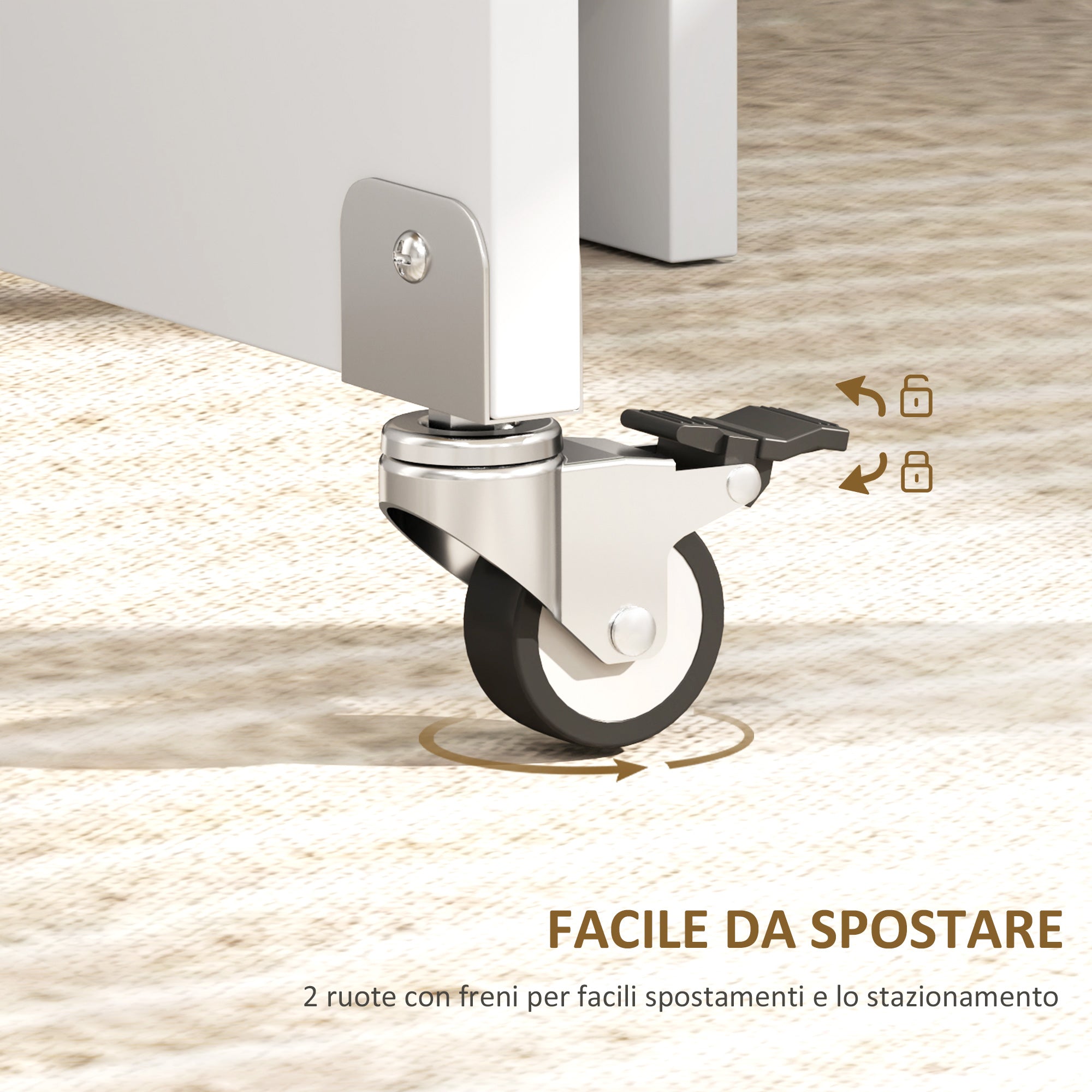 Folding Dining Table, Drop Leaf Table for 2-4 People, Modern Space-Saving Kitchen Table with Drawer, 2 Shelves, and 2 Wheels, in Wood, 114.5x70x75 cm, Oak