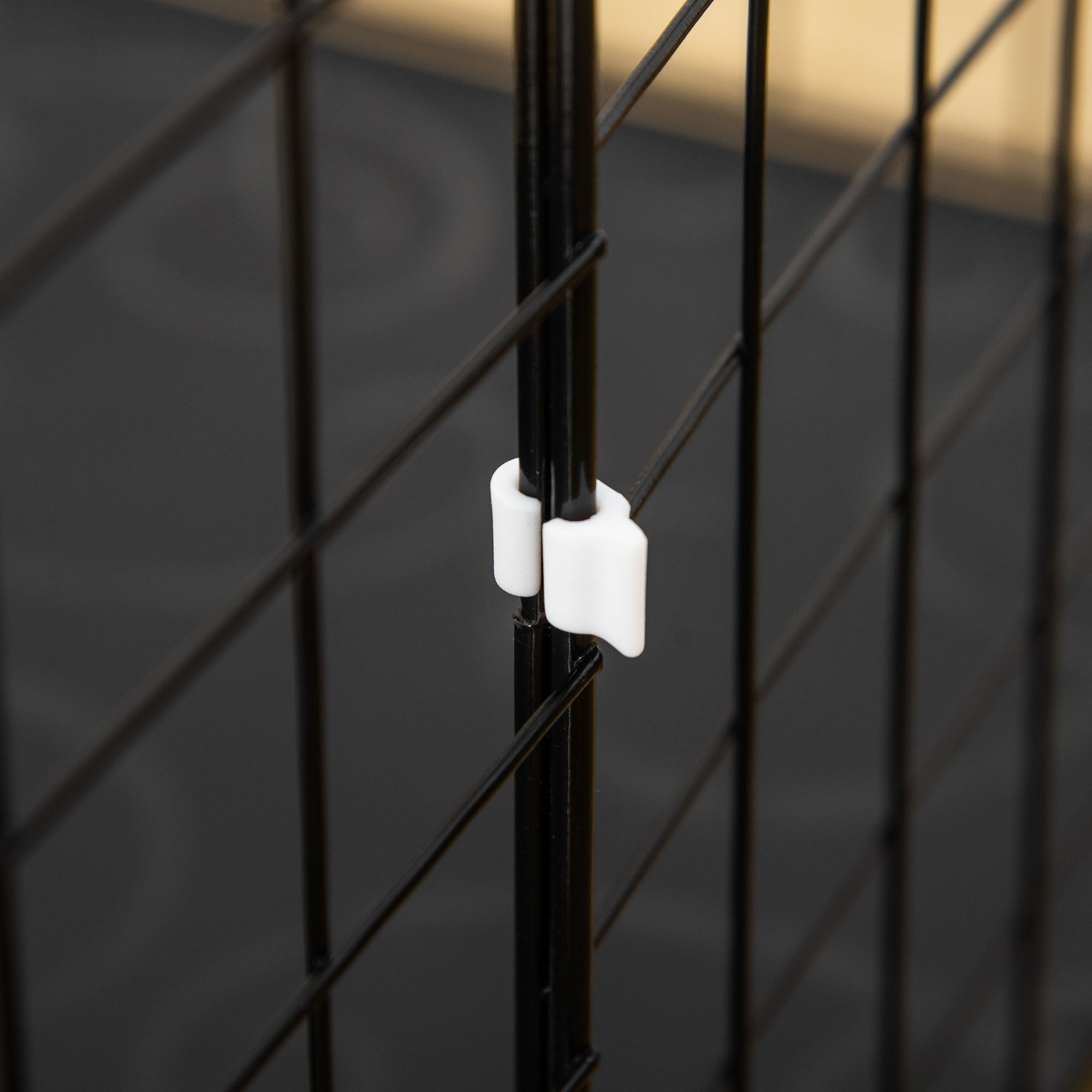 Enclosure for Small Animals, Rabbit, Guinea Pig and Rodent Playpen Pet Fence Modular, Black