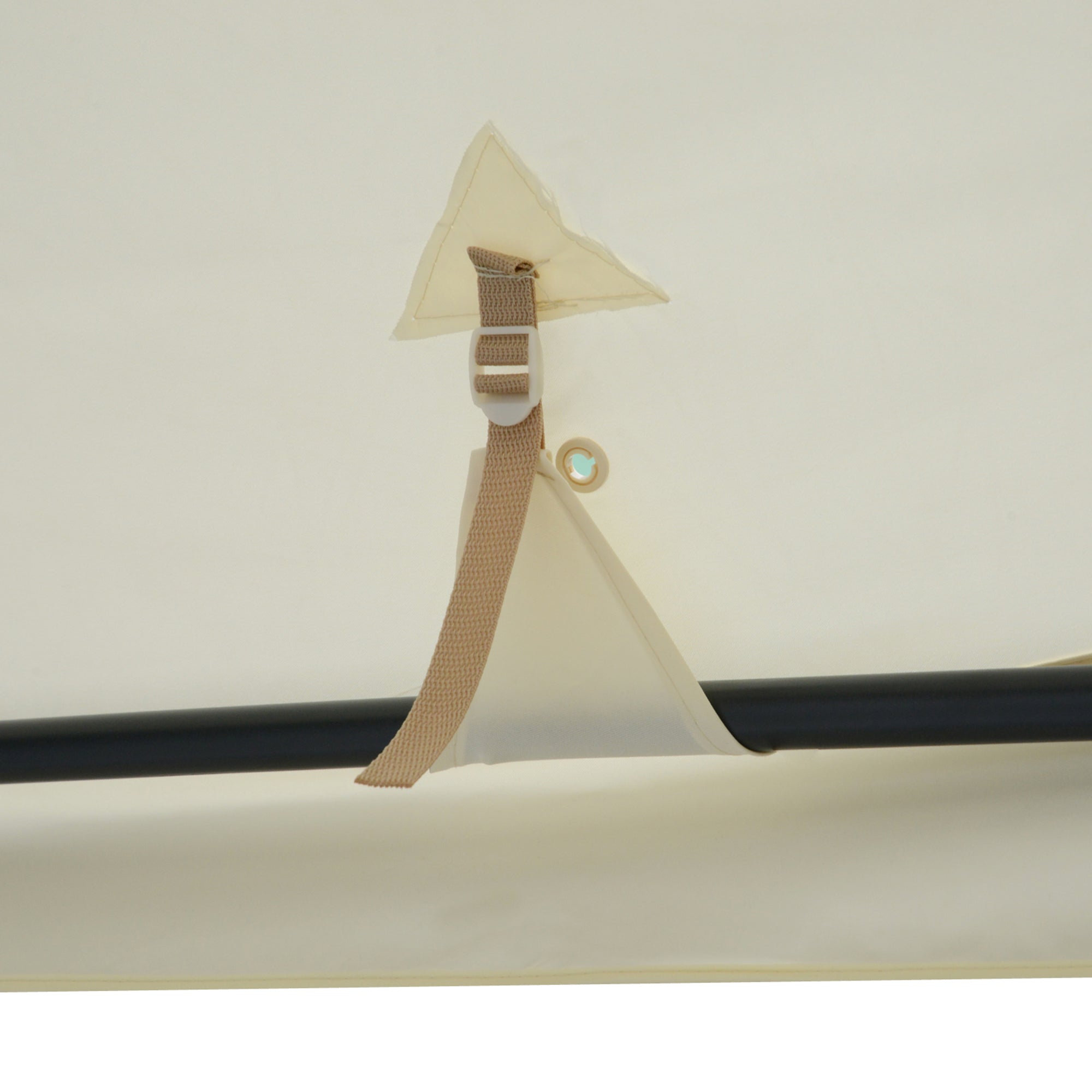 Gazebo with Double Roof, approx. 3x3m Waterproof Stable Winterproof Garden Gazebo with Mosquito Net, Side Panels, Metal Garden Gazebo, for Garden, Terrace, Cream