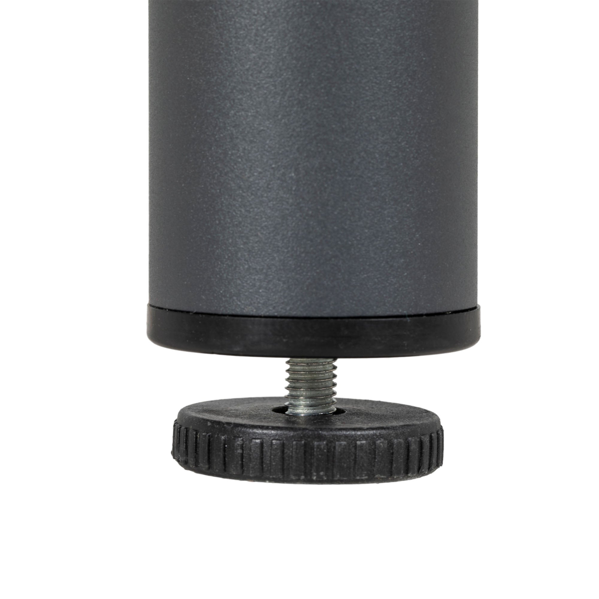 Garden Table, Dining Table for 4 People, with Umbrella Hole, Patio Table Slatted for Lawn, Balcony, HDPE, Dark Gray, 90 x 90 x 75 cm