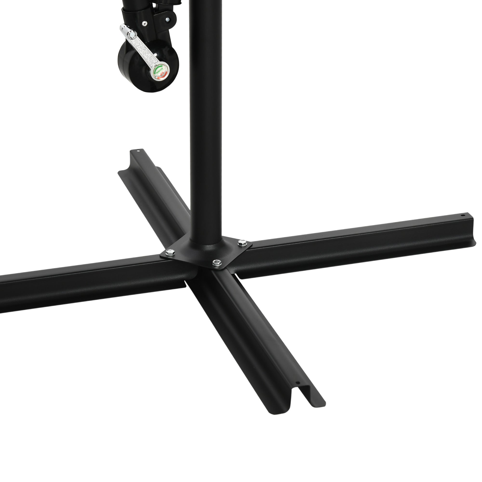 Cantilever Umbrella, 295 x 295cm Sun Umbrella with Hand Crank and Mosquito Net, 360° Rotating Garden Umbrella for 8 People, Market Umbrella for Balcony, Steel, Polyester Dark Gray