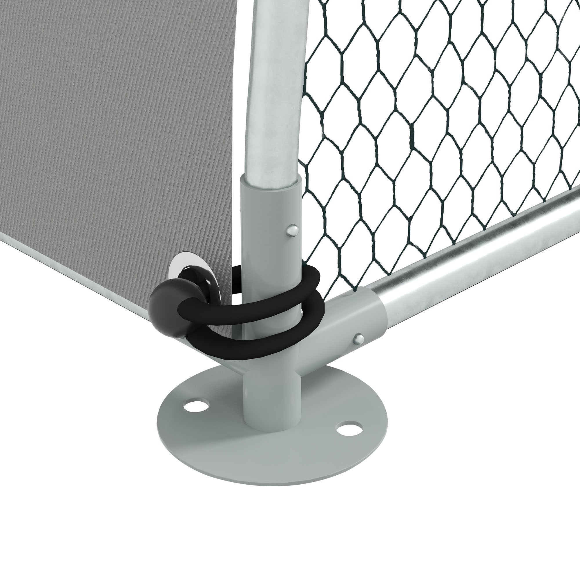 Large Chicken Coop Kennel Outdoor Aviary 5.75m² UV-Resistant Roof, Wire Mesh Enclosure 3.04L x 1.9W x 2.2H m, UV-Resistant Roof, Galvanized Steel, Lockable Door, Silver