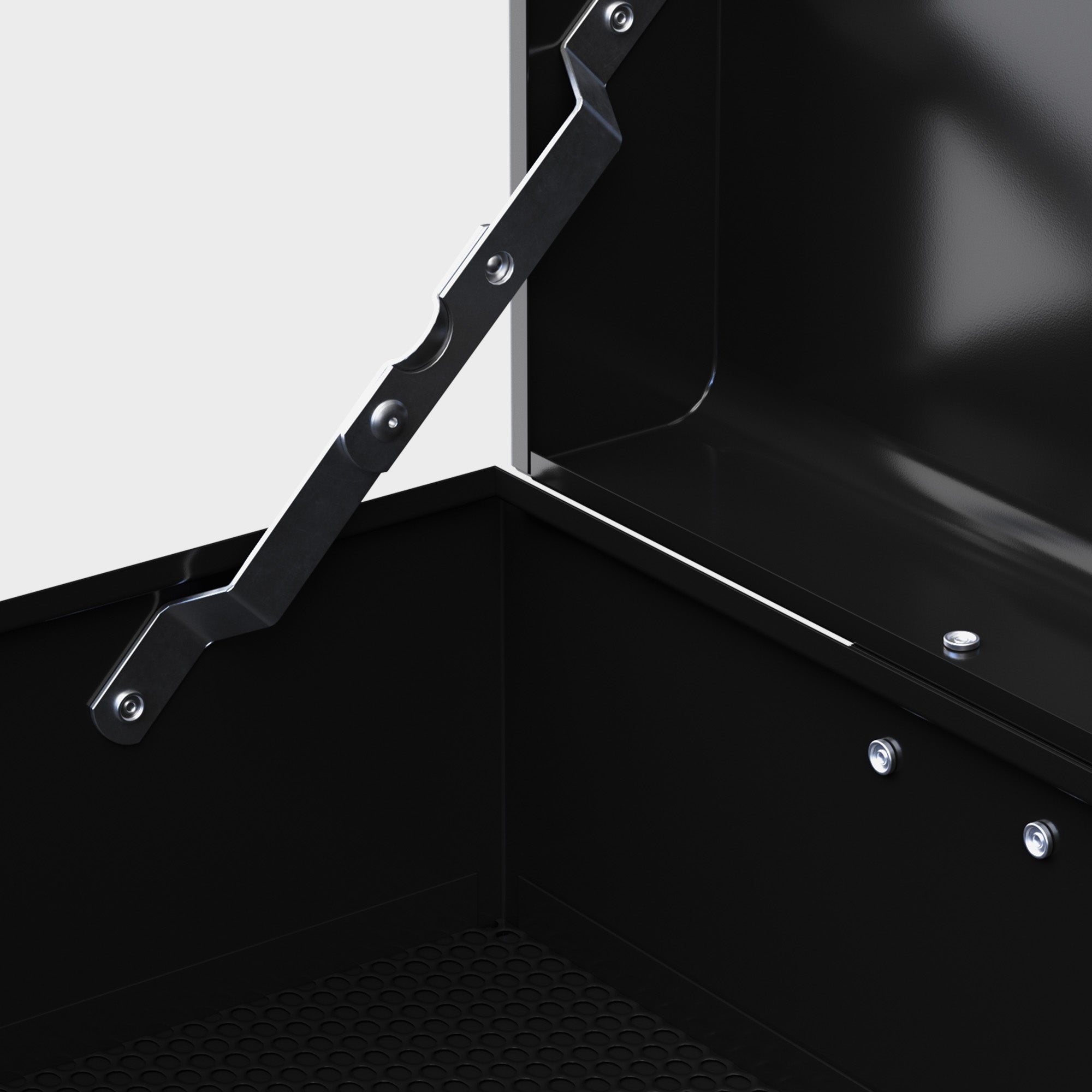 Tool Chest, Tool Box without Tools, with 6 Drawers, Lock, Tool Case with Handle, Tool Chest, Steel, Black, 60 x 26 x 34 cm