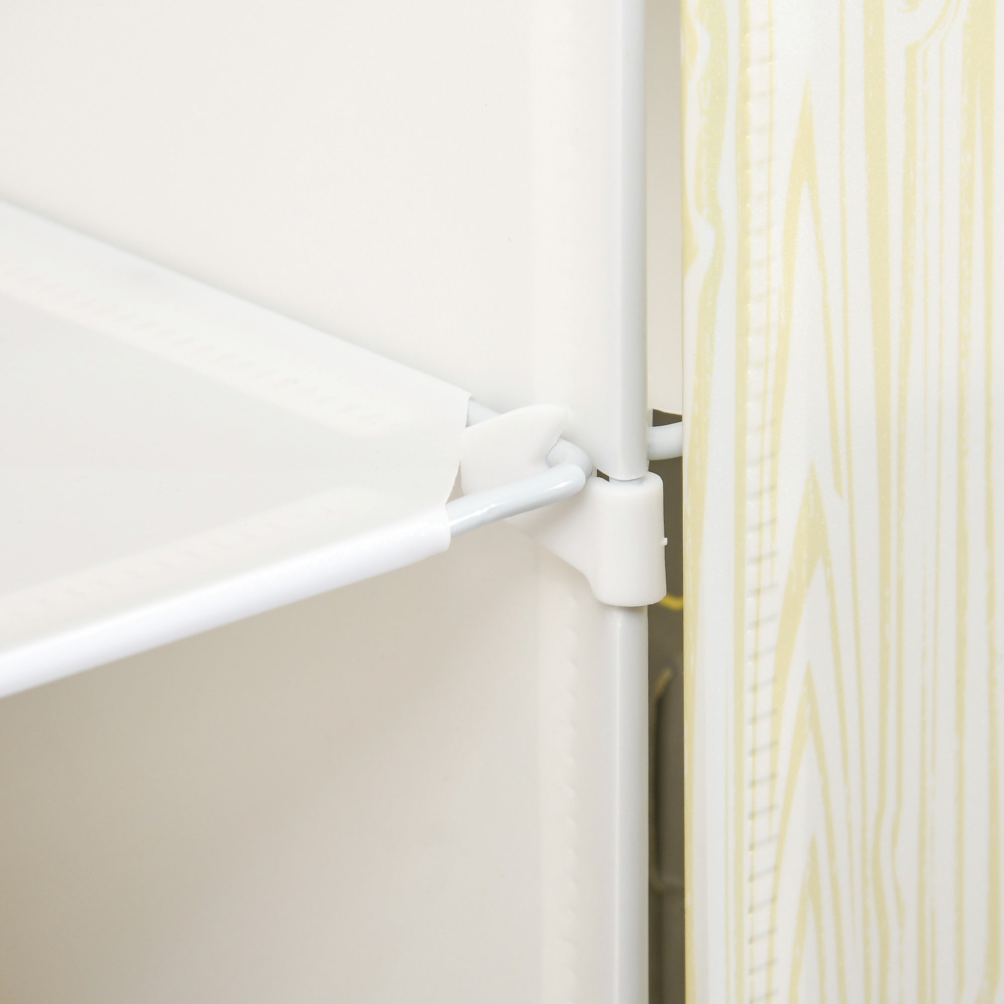 Modular Plastic Shoe Box Storage with 12 Cubes Shoe Organizer for Entryway Hallway Bedroom 125x32x125 cm White and Natural