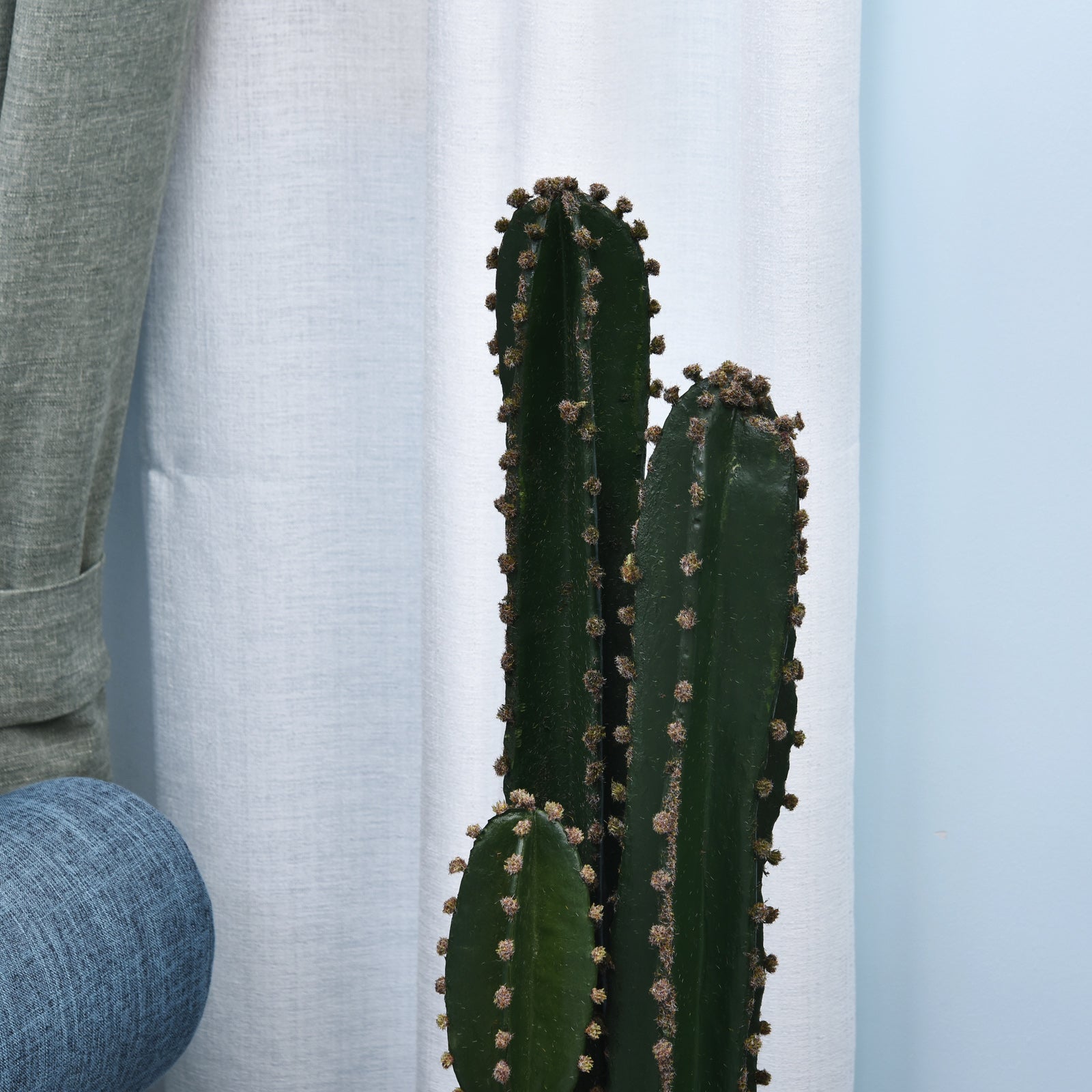 Large Realistic Artificial Cactus Big Size Ø 17 x 98H cm Green Plant