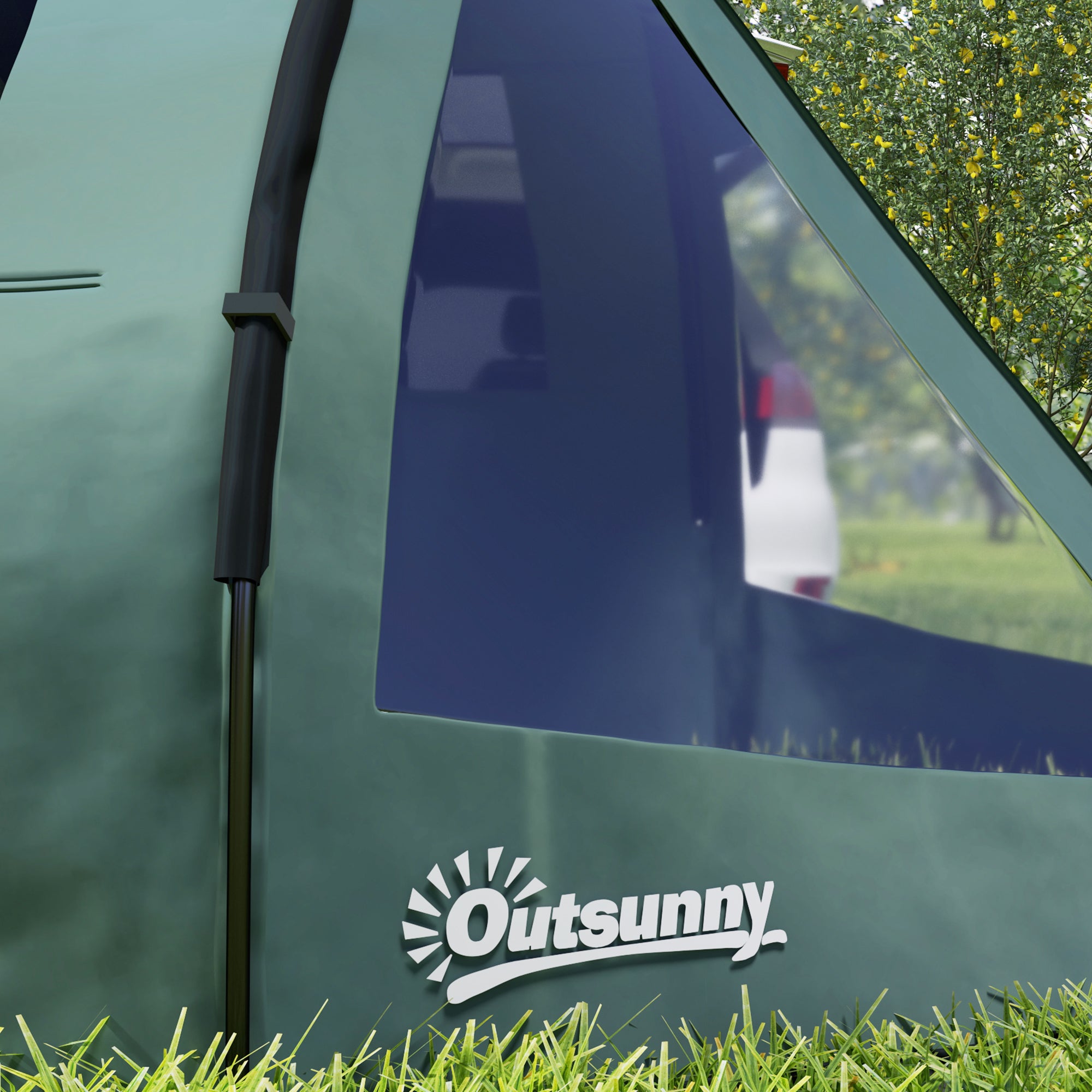 Camping Tent for 4 Persons Light, Stable Waterproof Family Tent with Door Window, Carry Bag, Tunnel Tent with 2000mm Water Column Tent for Camping Travel Trekking Garden