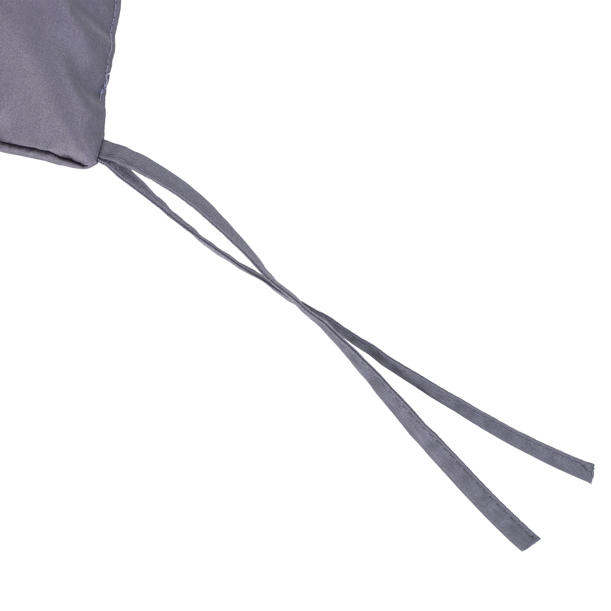 Bench Cushion with Backrest 132x110x10 cm Garden Bench Mattress for 2 Seater Bench with 6 Fastening Strings for Garden Swing Terrace Dark Gray