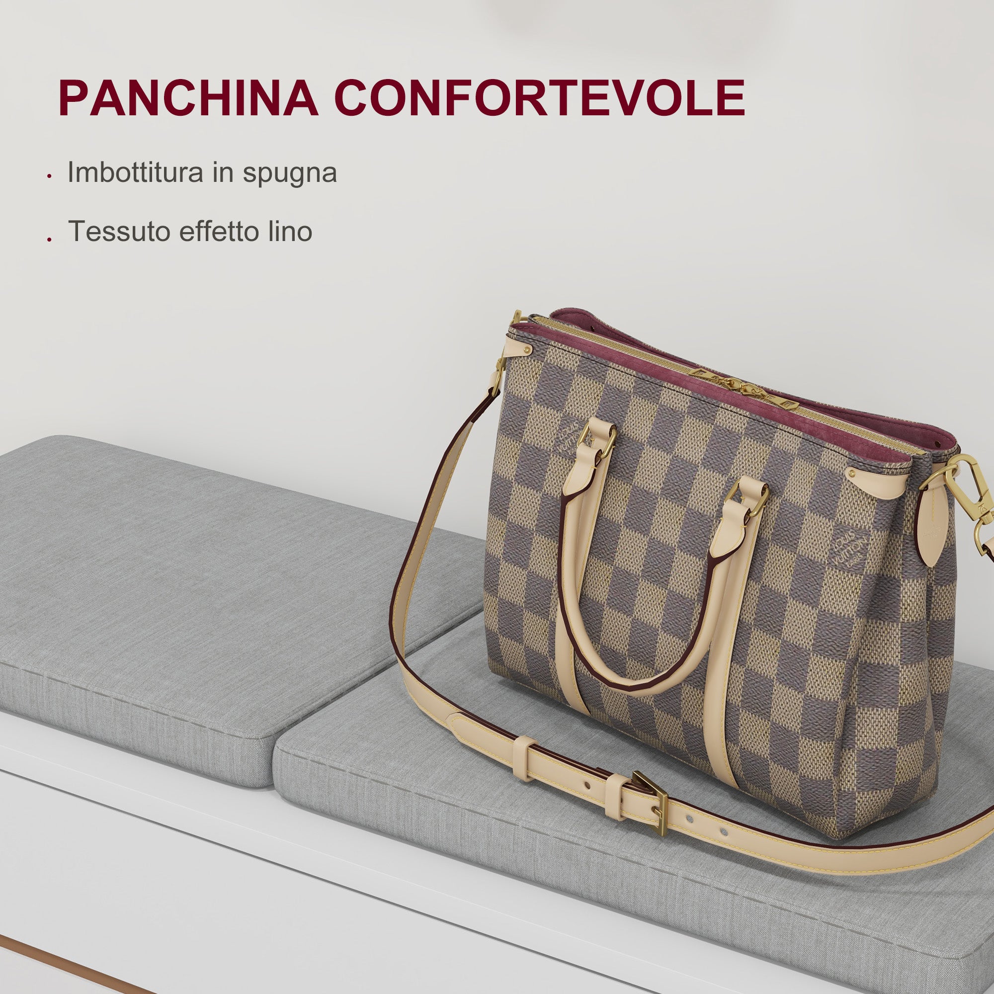 4 in 1 Furniture Set for Entryway with Coat Rack, Mirror, Bench with Cushions, and Shoe Cabinet for 8 Pairs of Shoes, White