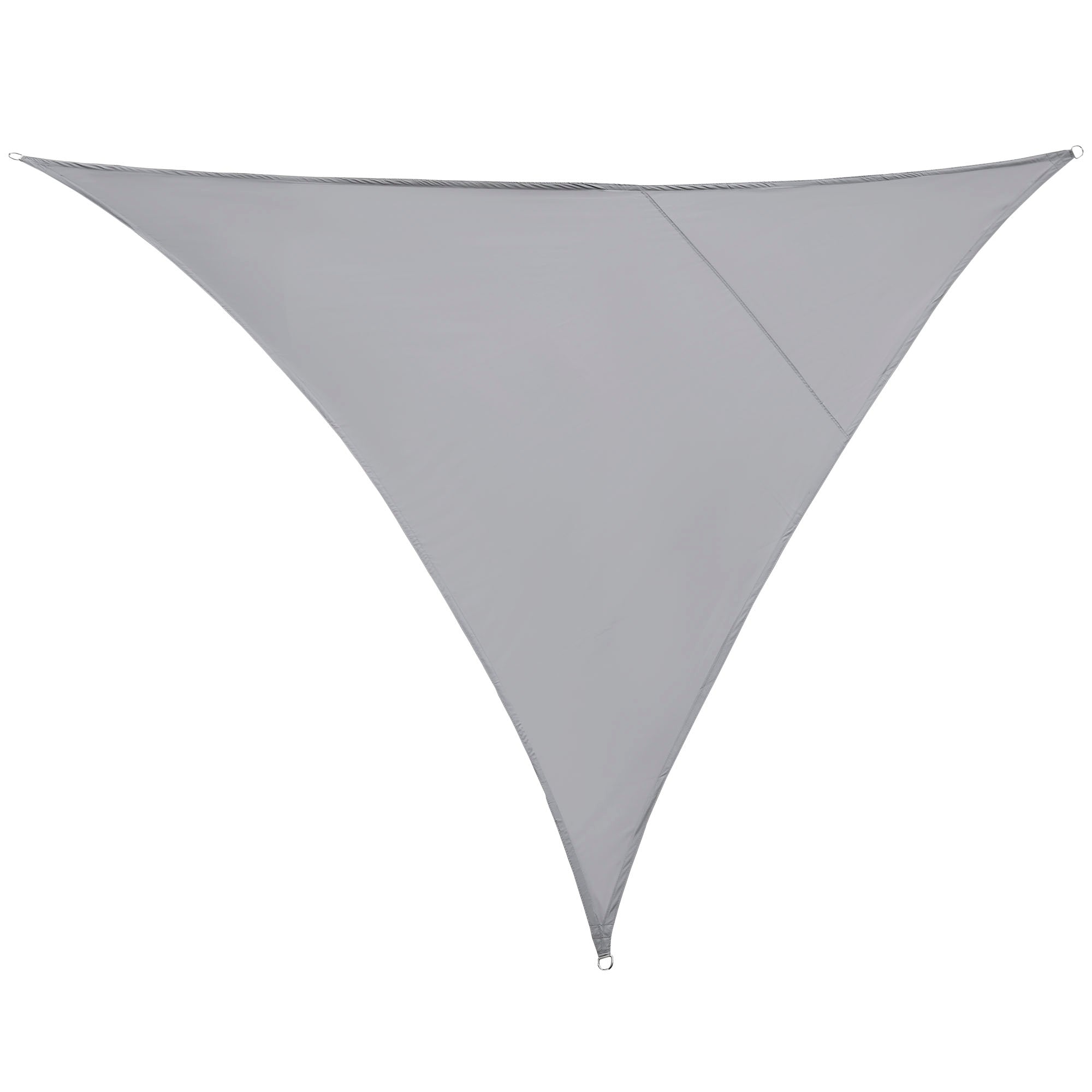 Large Size Triangular Shade Sail 4 x 4 x 4 m Waterproof High-Density 160 g/m² Polyester Gray