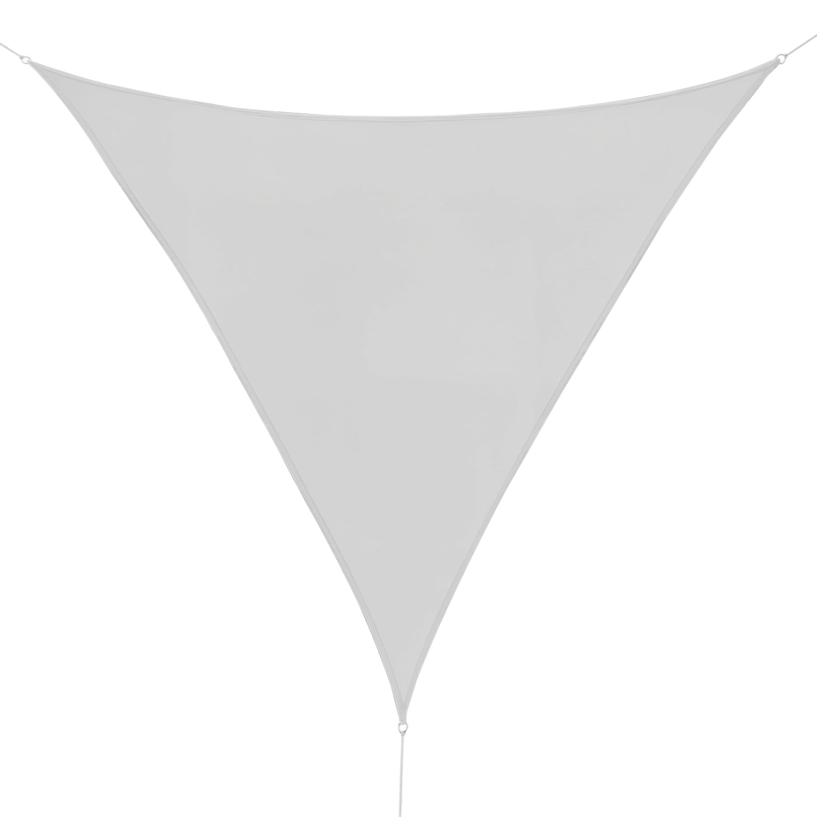 Large Size Triangular Shade Sail 4 x 4 x 4 m Waterproof High-Density 160 g/m² Polyester Gray
