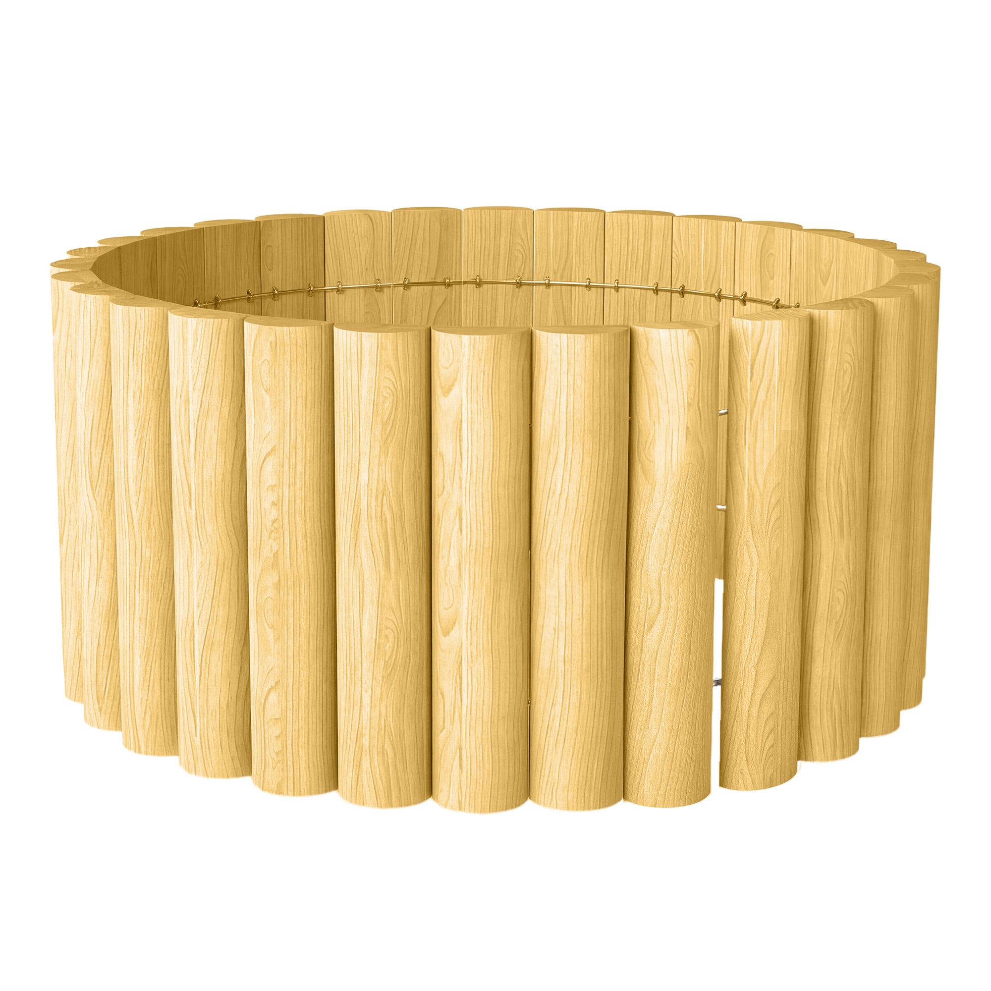 Wooden Garden Fence 69.3 x 11.8 in — Fence Panels, Pet Barrier, Landscape Border for Flowerbeds, Natural Wood