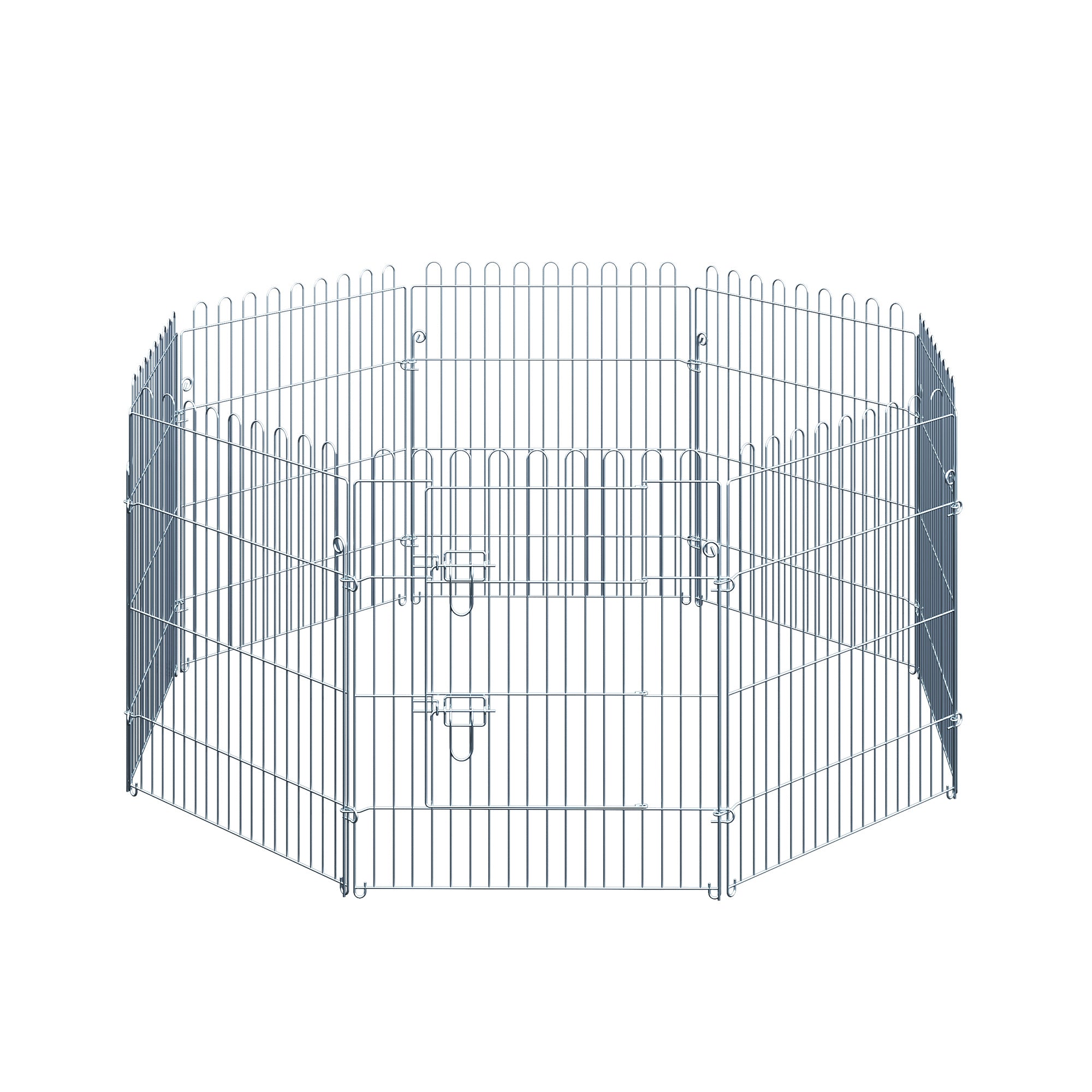 Puppy Playpen Puppy Enclosure Puppy Fence Playpen Puppy Gate for Pets 8-piece W63 x H76 cm