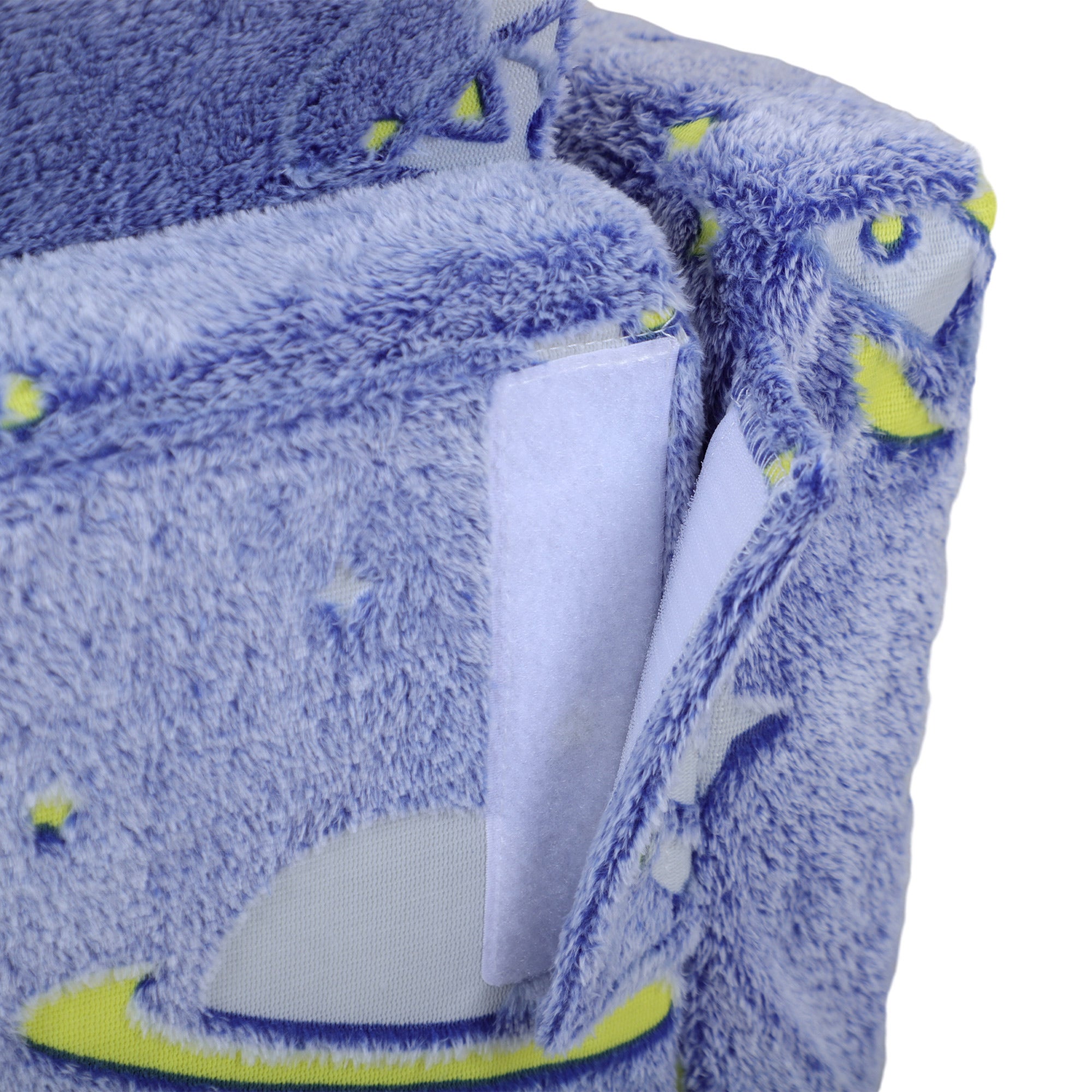 Foldable Children's Armchair Kids Reclining Sofa 2 in 1 Sofa for Babies Luminous Fabric Upholstered Washable Cushion and Cover for Bedroom Living Room Blue