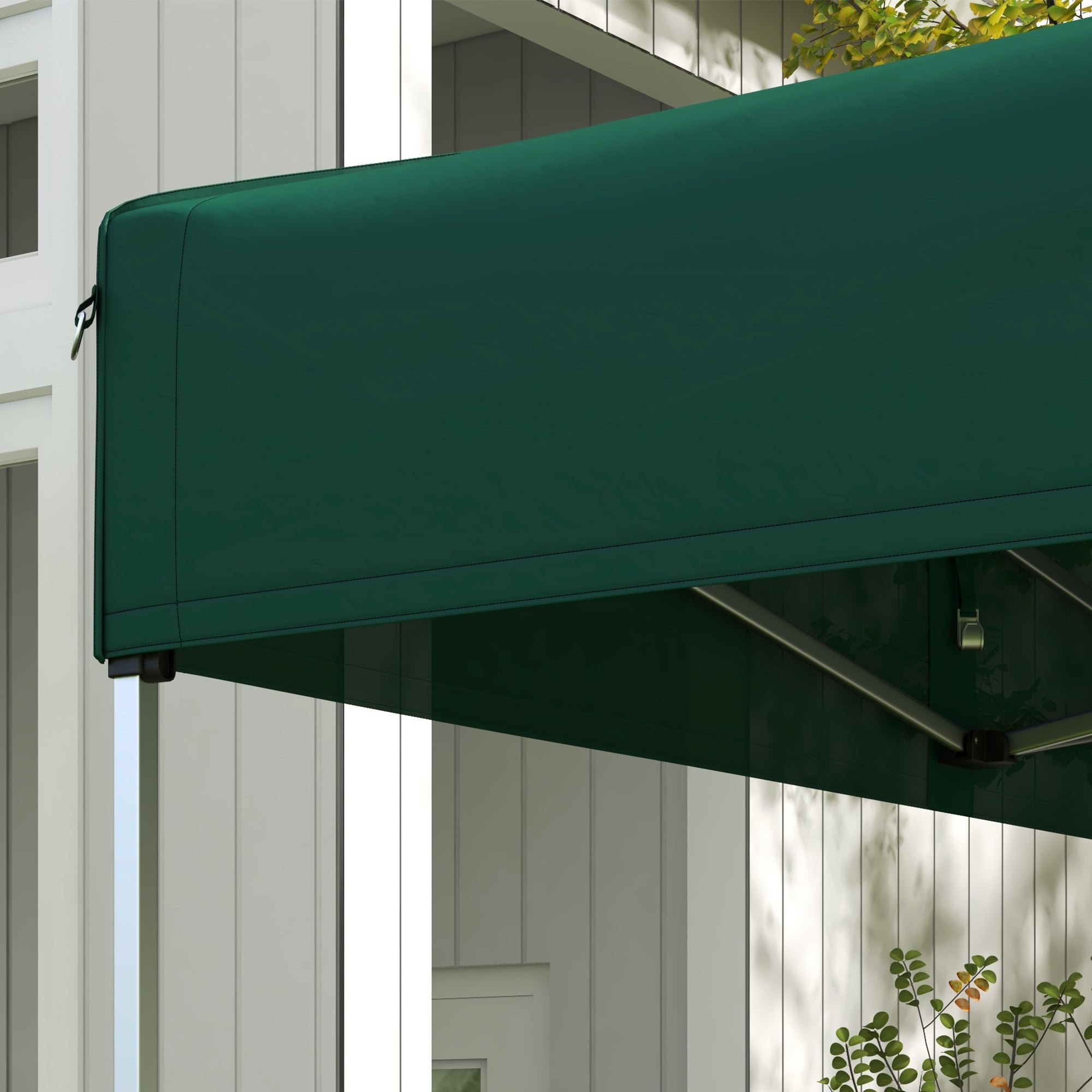 Gazebo Roof for Celebrations 3x3 m Replacement Canopy for Folding Gazebo made of Dark Green Oxford Fabric with Pointed Waterproof and Anti-UV Roof