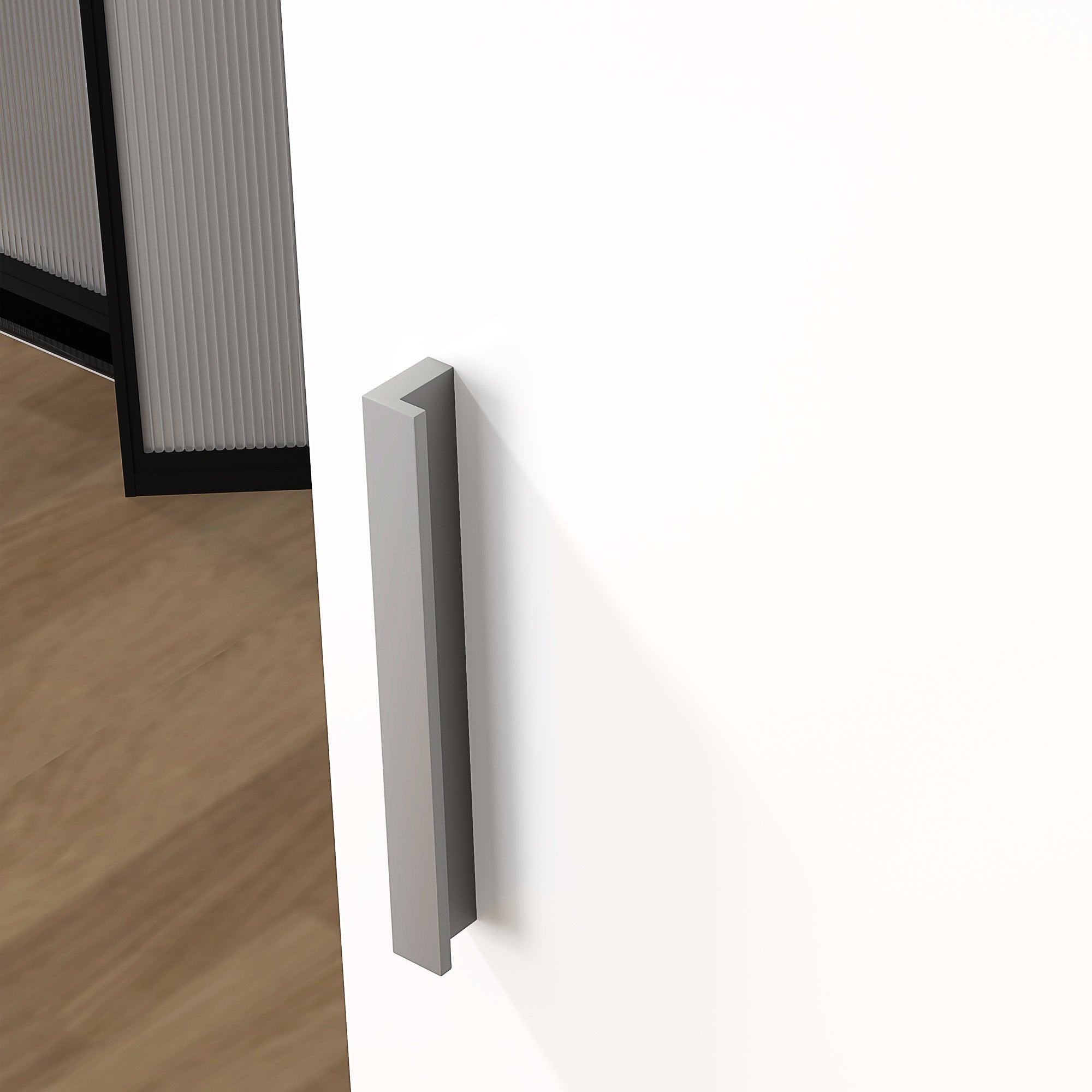 Wall Bathroom Cabinet with 1 Door, Bathroom Wall Shelf with 3 Adjustable Glass Shelves on 3 Levels, Suspended Bathroom Cabinet in Wood, 40x15x55 cm, Glossy White