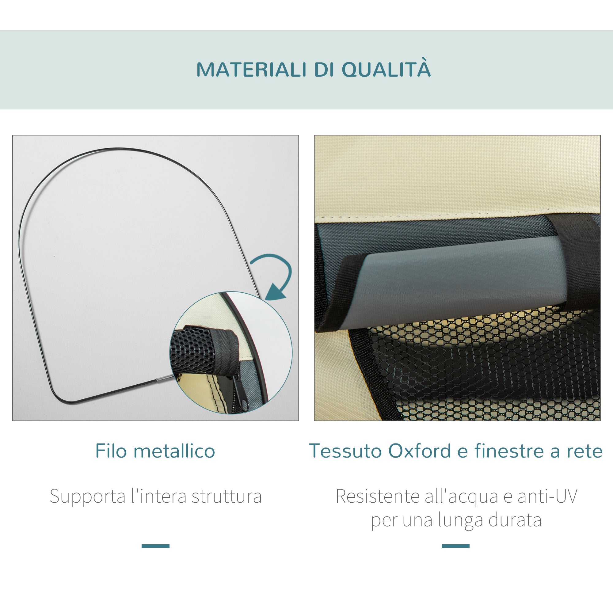 Foldable Pet Carrier in Oxford with Removable Washable Cushion and Carry Bag, 46x36x41cm, Dark Grey