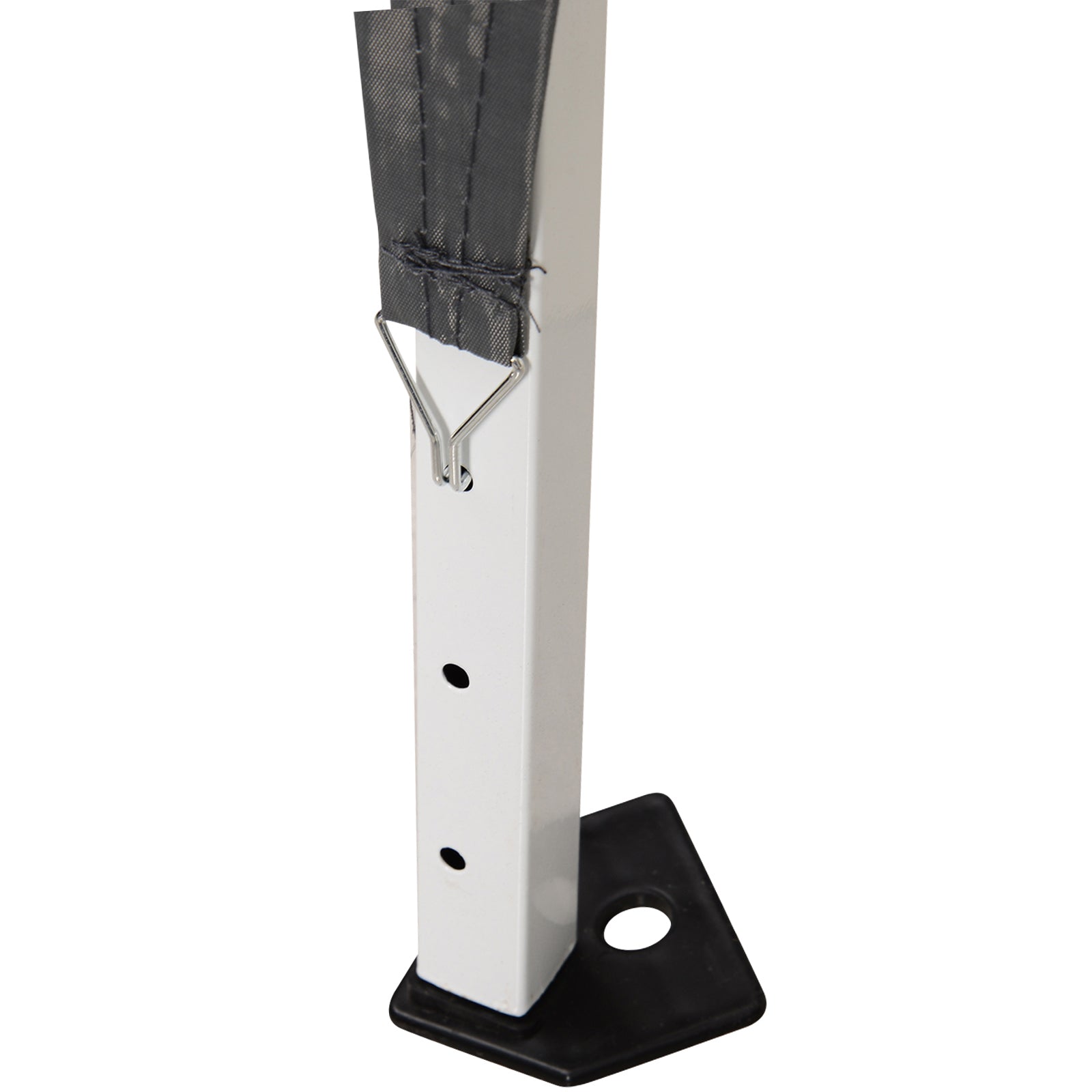 2.4x2.4m Foldable Pavilion with UV Protection, Party Tent Including Carry Bag for Garden, Balcony, Steel Gray