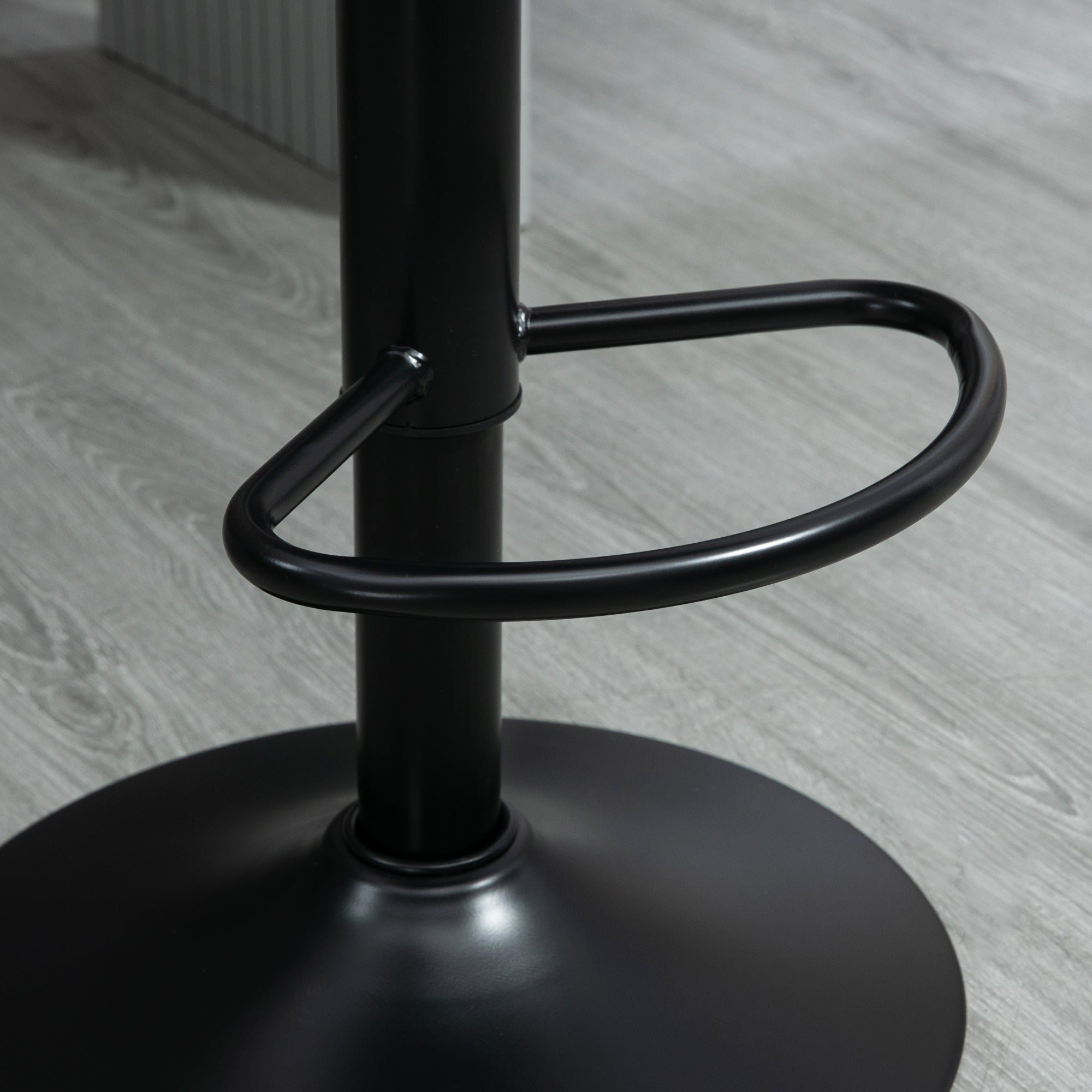 Bar Stool Set of 2, 360° Swivel Padded Bar Chair with Footrest, Backrest, Height Adjustable Faux Leather Counter Stool for Kitchen, Living Room, Dining Room Brown