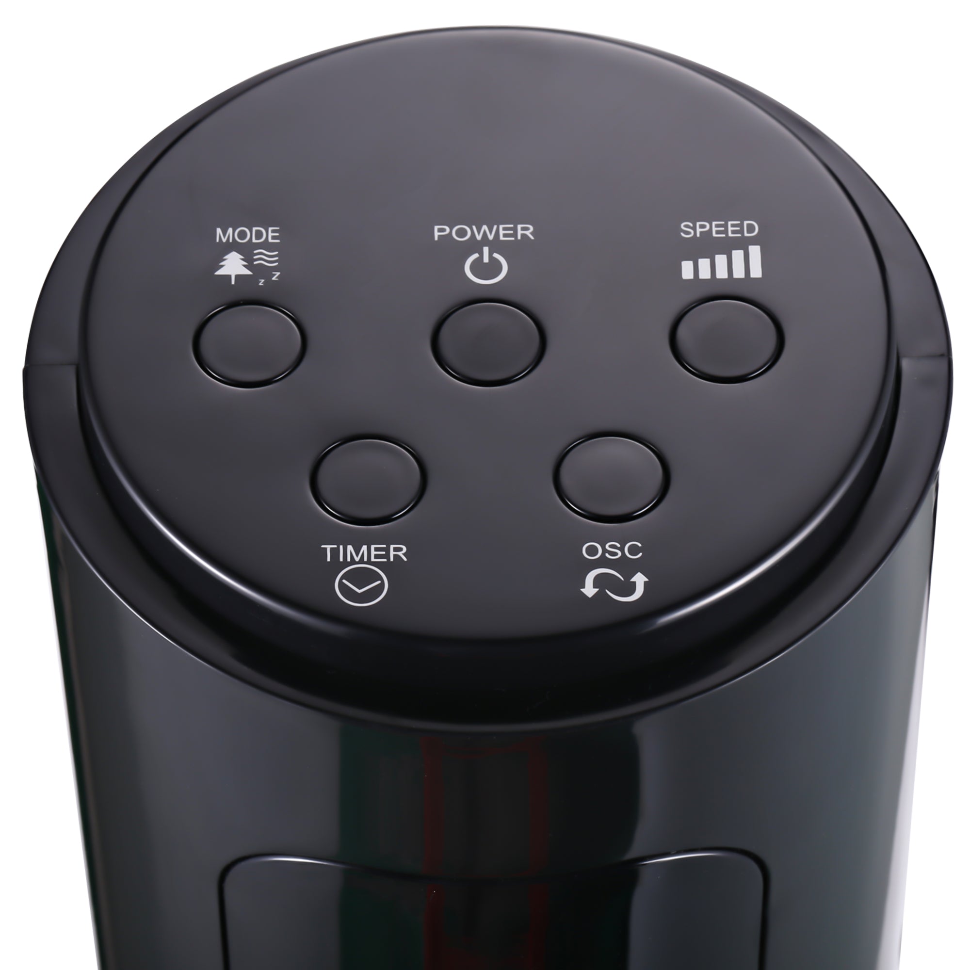 Silent 45W Tower Fan, Standing Fan for Bedroom with 3 Modes 3 Speeds, Remote Control, 70° Oscillation, Timer and LED Display, 96 cm Black
