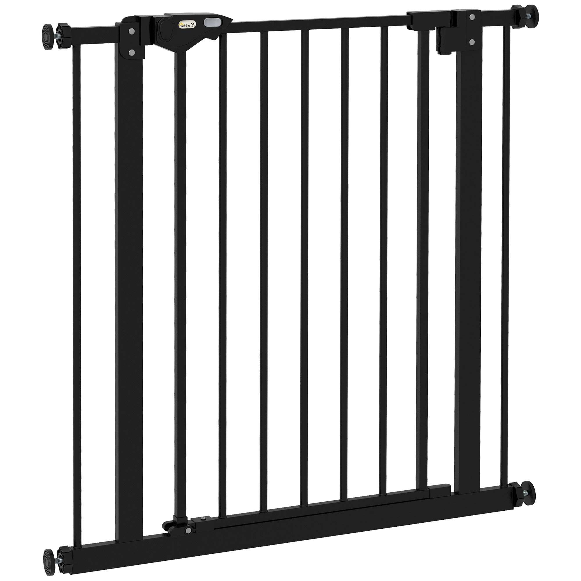 Door Guard Stair Guard Door Guard without Drilling Stair Guard for Widths 74-80 cm Swivel on Both Sides Metal Black
