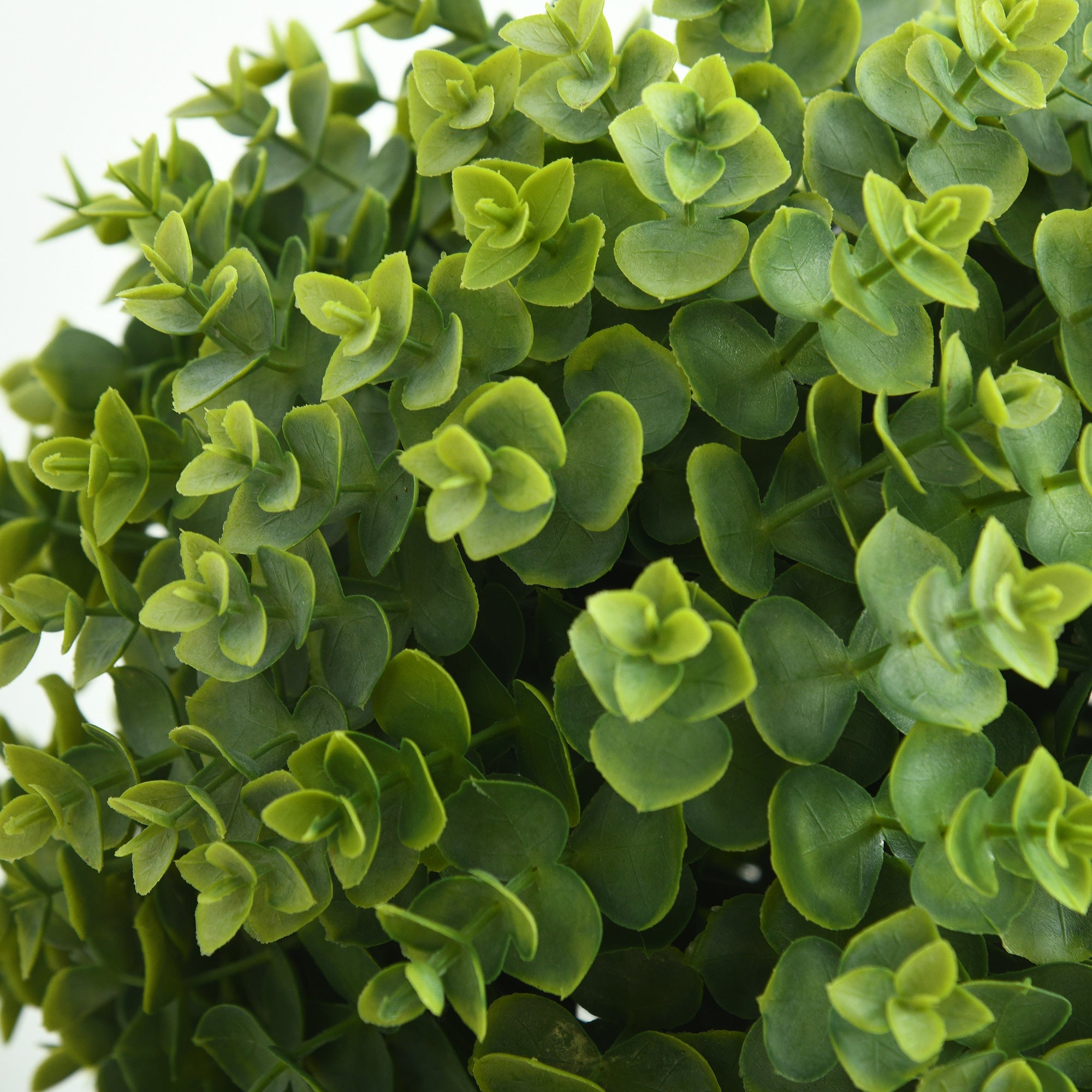 Artificial Boxwood Tree with 3 Balls and Cement Pot, Indoor and Outdoor, Height 115 cm