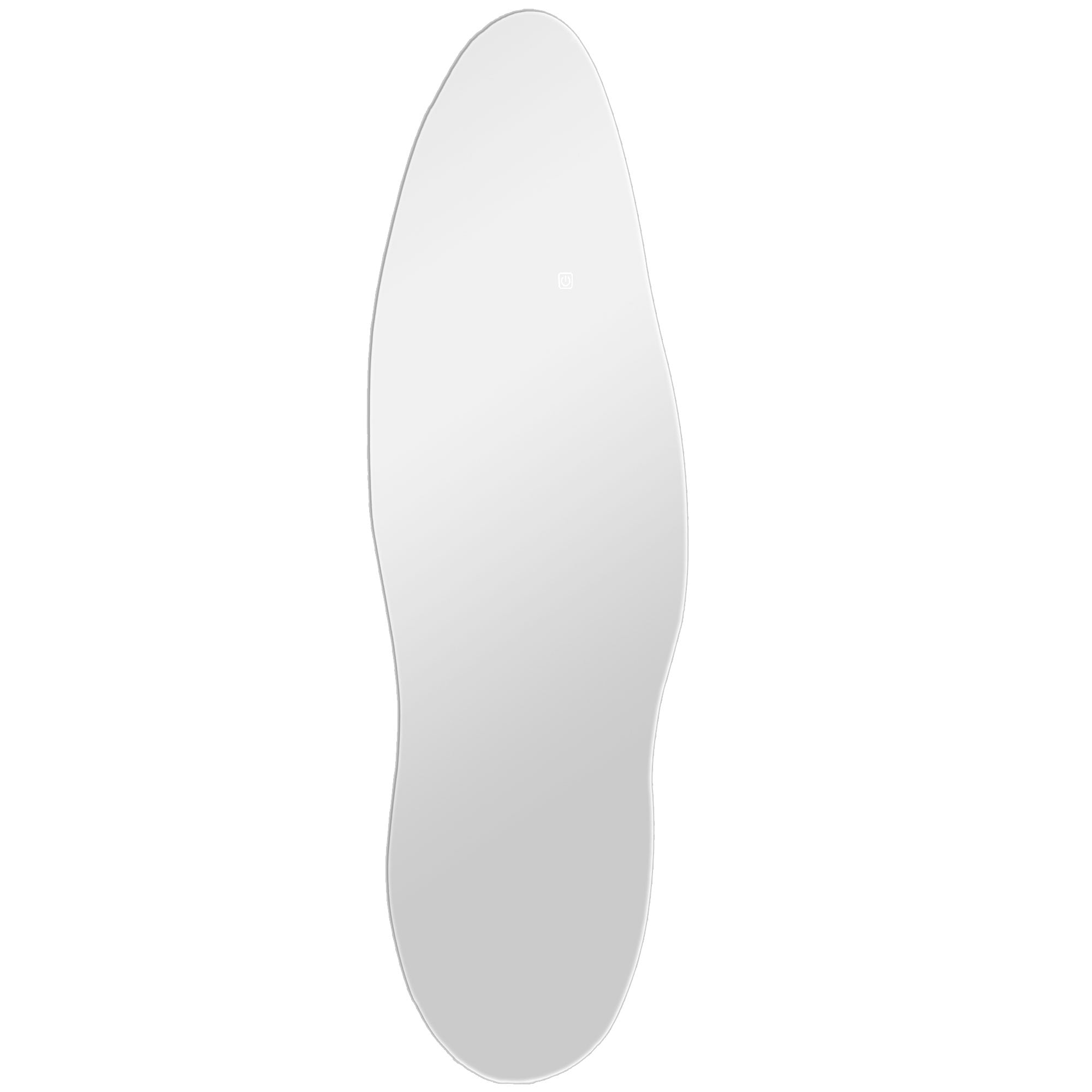 Full Body Mirror with LED Lights 120x40 cm Frameless Wall Mirror with 3 Colors Illumination Memory Function and Smart Touch Clear