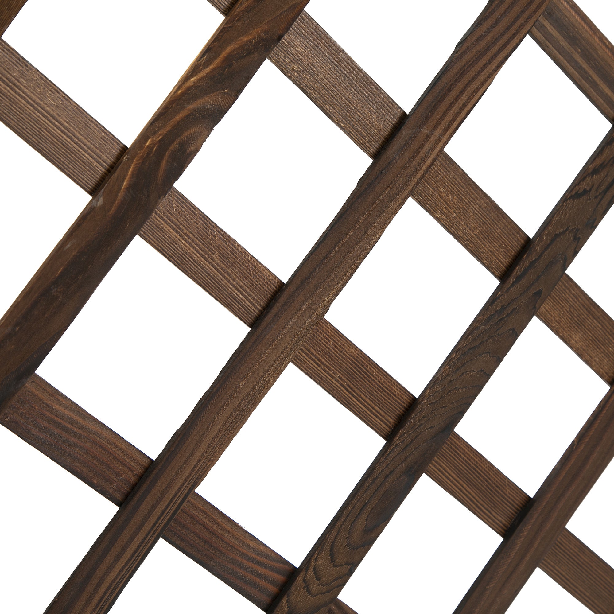 Raised Garden Bed Planter Box with Trellis, Flower Box Wood, 72.5x31.5x149.5cm for Garden Balcony Terrace, Plant Pot for Climbing Plants, Flowers, Brown