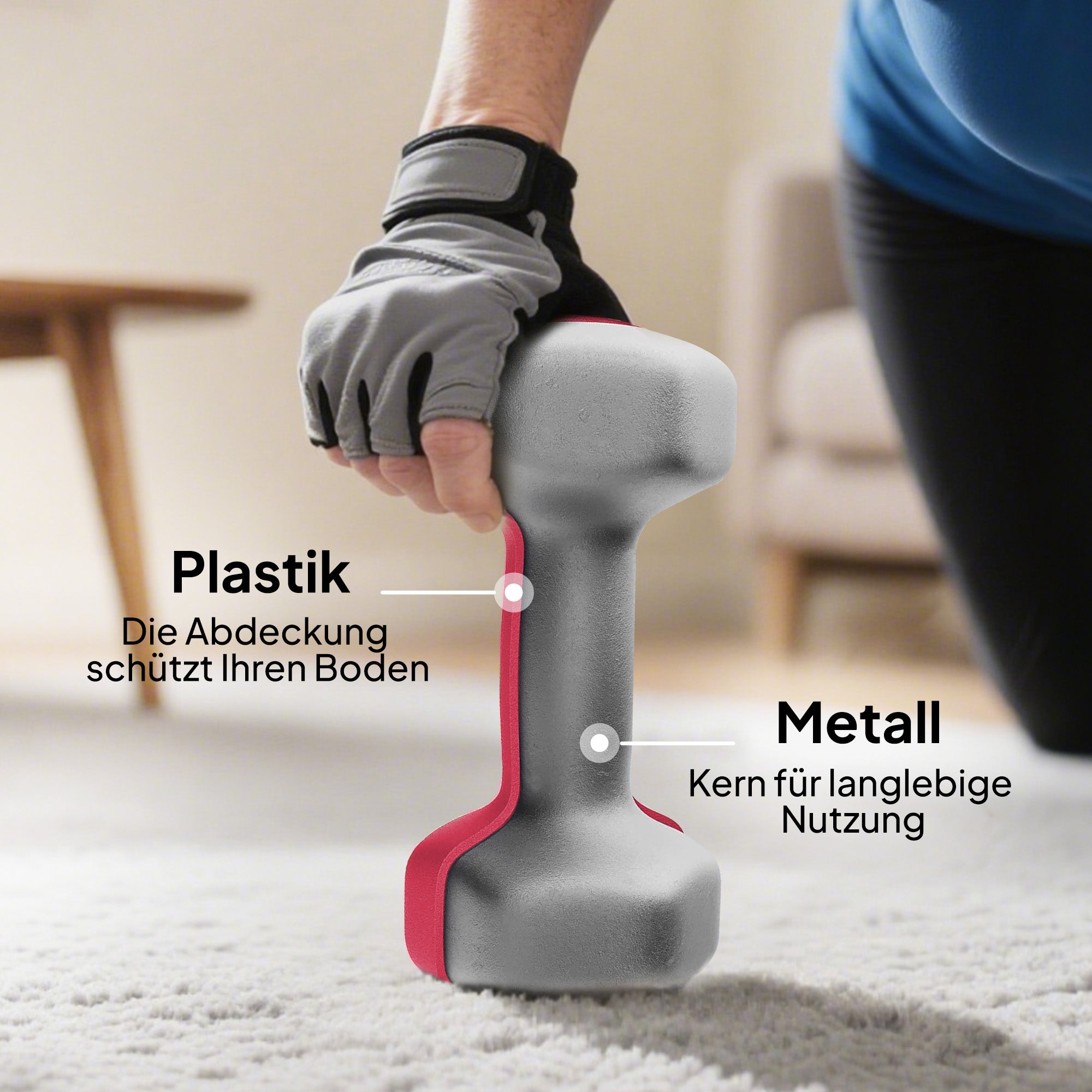 SPORTNOW 6-Piece Hex Dumbbell Set with Stand — Non-Slip Grip, 1–5 kg (2.2–11.0 lb) for Home & Gym