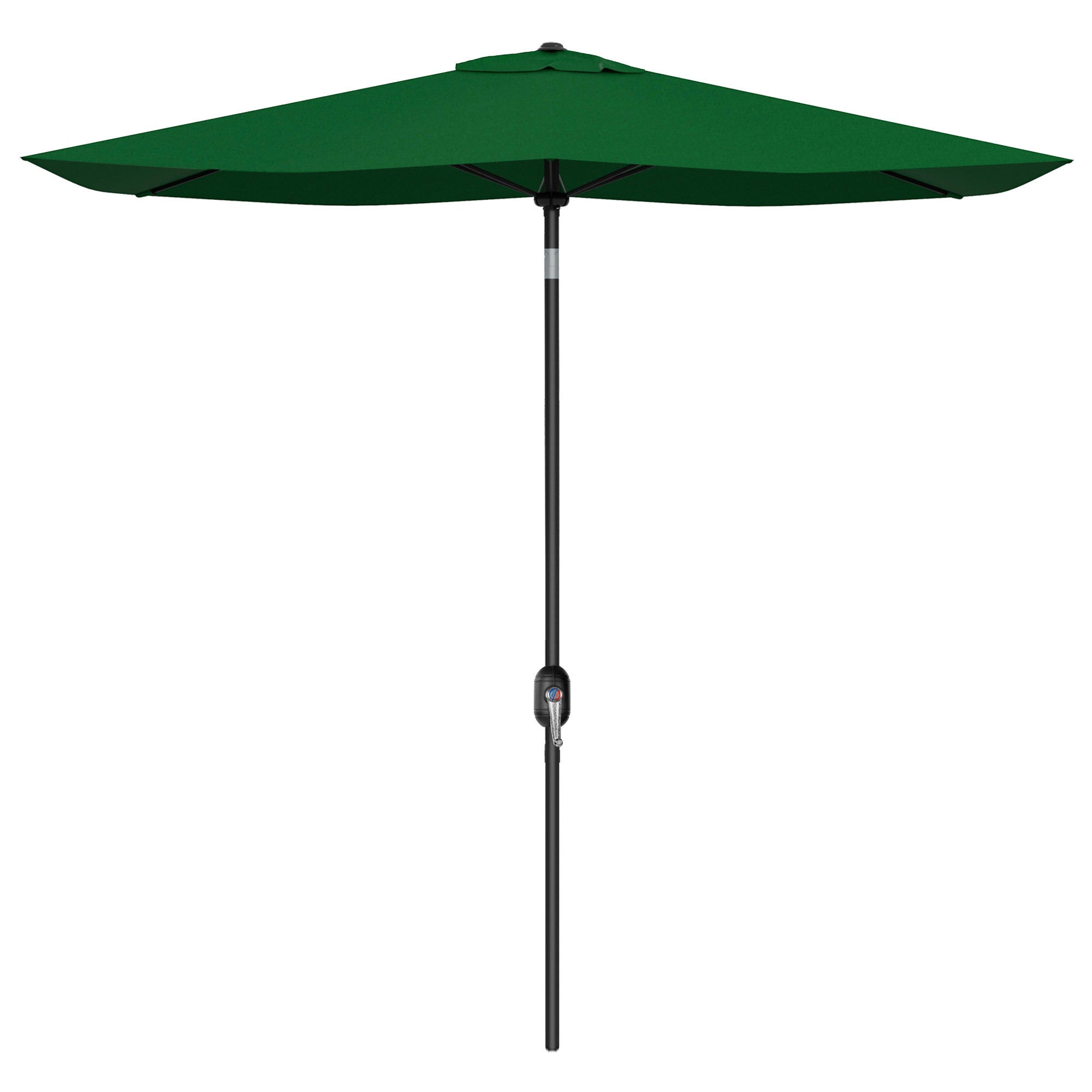 Patio Umbrella 10x6 ft Outdoor Terrace Umbrella with Adjustable Angle Aluminum Mast and UV 50+ Protection Umbrella for Garden Patio Green