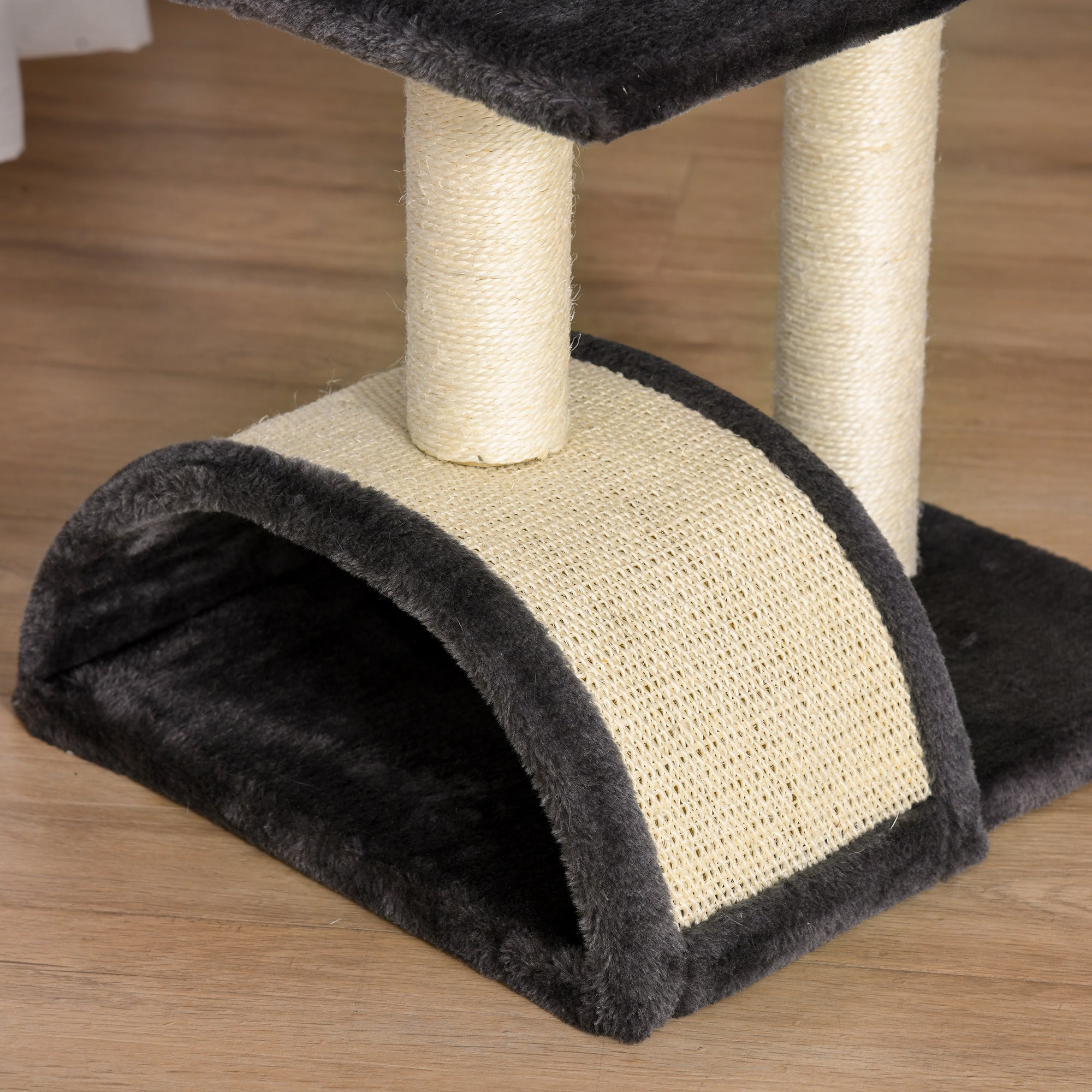 Scratch Tree 72 cm Cat Tower with Plush Balls, Sisal Posts, Platform, Scratching Pad Multi-level Cat Scratching Tree, Climbing Tree, for medium-sized cats, Gray