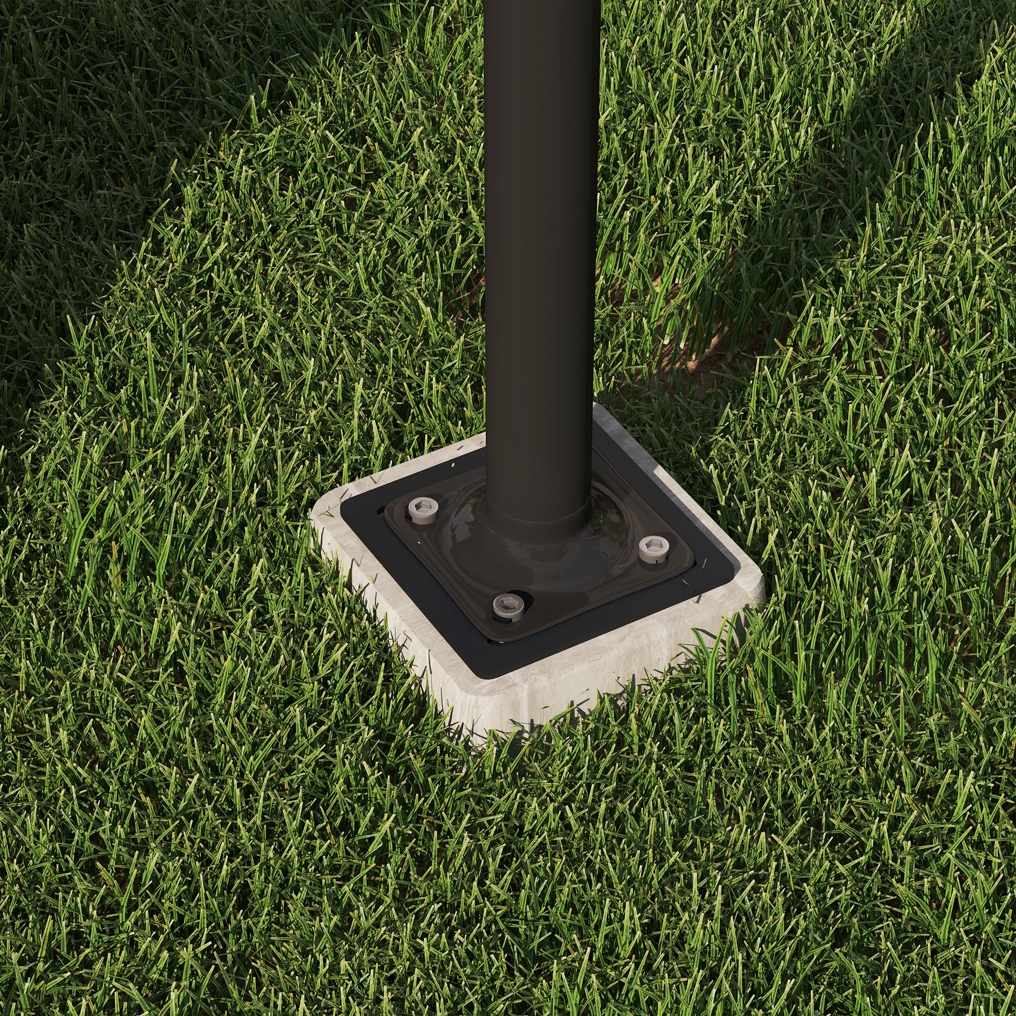 Concrete Umbrella Stand, Cantilever Umbrella Stand Umbrella Stand Square Umbrella Holder, Stand for Cantilever Umbrella 113/92 mm, Umbrella Weight for Balcony, Terrace, Garden, Dark Gray