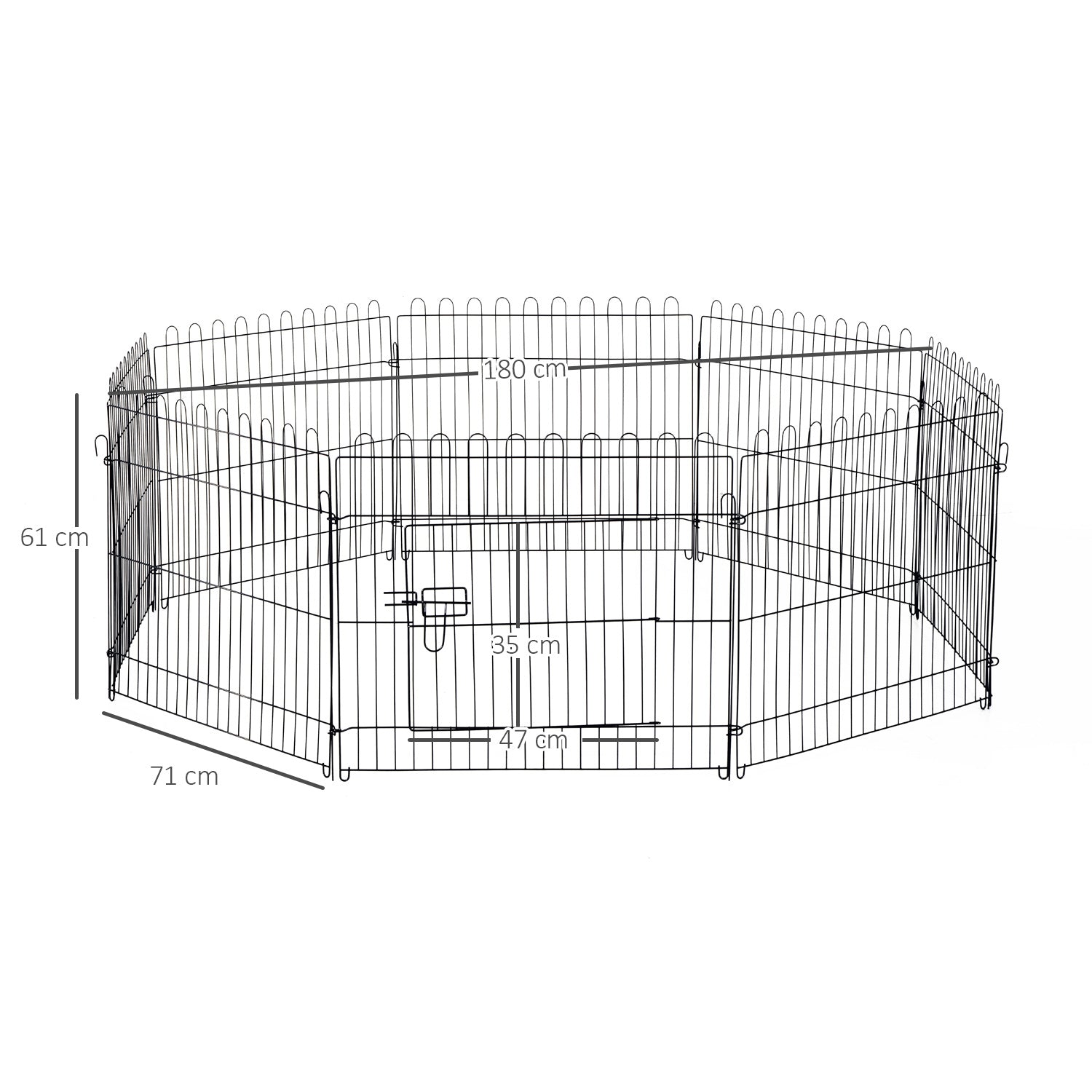 Puppy Playpen Puppy Fence Playpen Enclosure Puppy Gate 5 Sizes (Dimensions: 71x61cm)