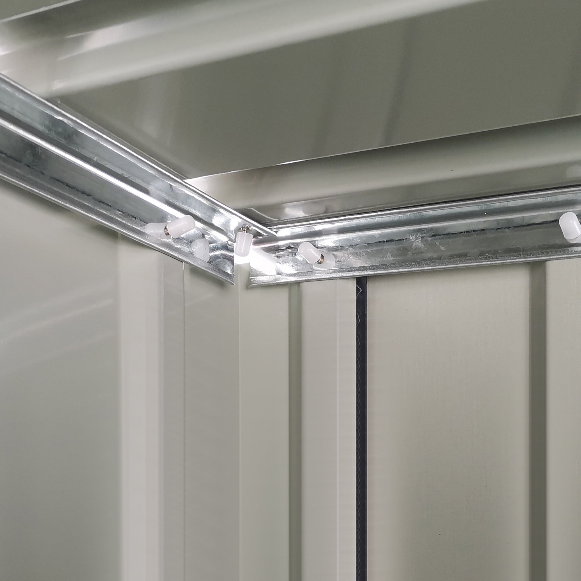 Garden Shed Tool Shed with Door Outdoor Steel Dark Grey 142 x 84 x 189 cm