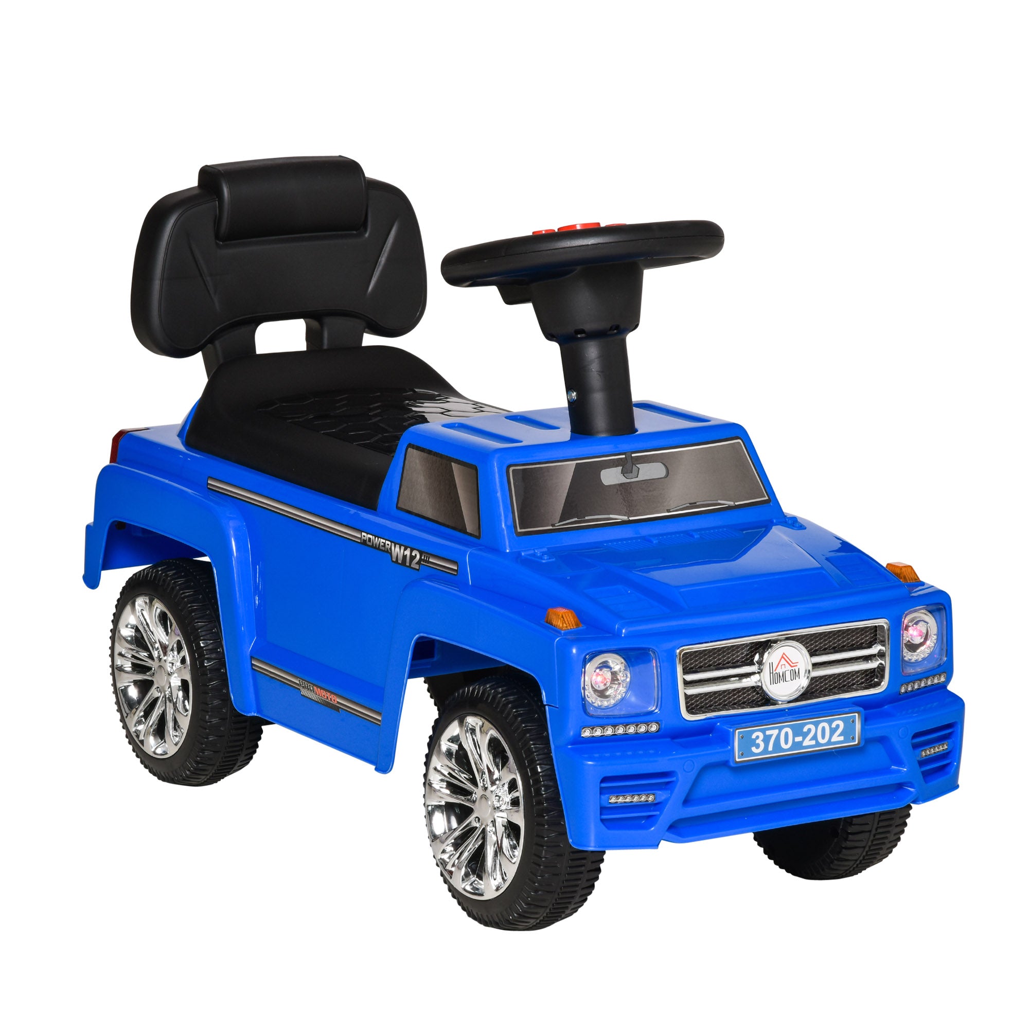 Off-Road Ride-On Toy Car for Children, Kids Car with Lights and Music, Age 18-36 Months, 68x30.5x41.5cm, Blue