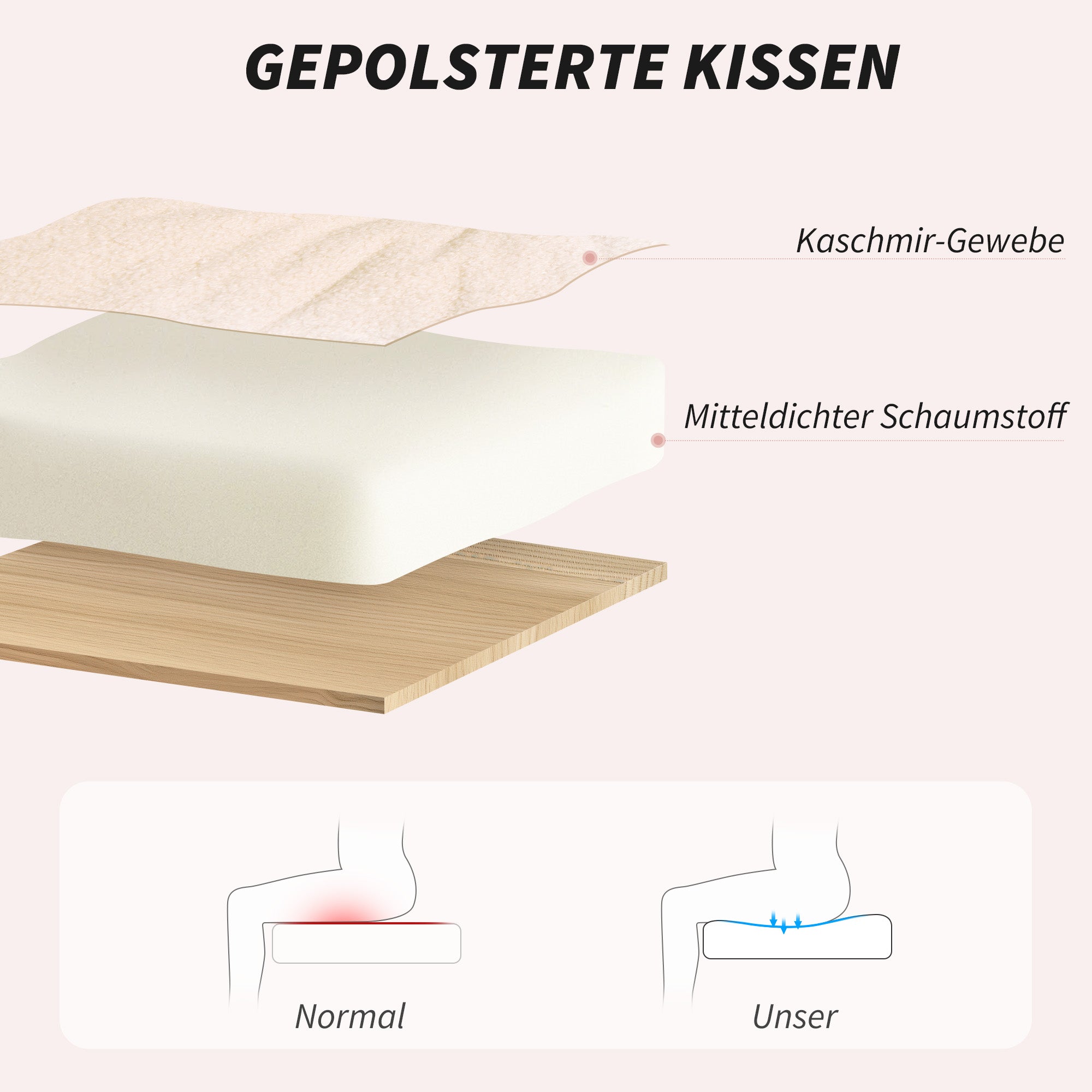 Ergonomic Office Chair with Armrest, Faux Lambswool Design, Height Adjustable Swivel Chair with Tilt Function, Padded Home Office Chair, Off-white