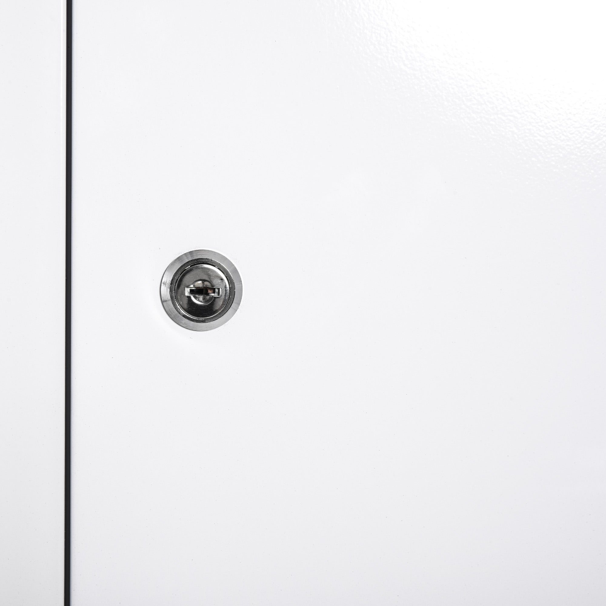 Medicine Cabinet Medicine Cabinet for Medication Storage, Lockable Medicine Cabinet Metal with 3 Compartments First Aid Cabinet, 40 x 18 x 60 cm, White