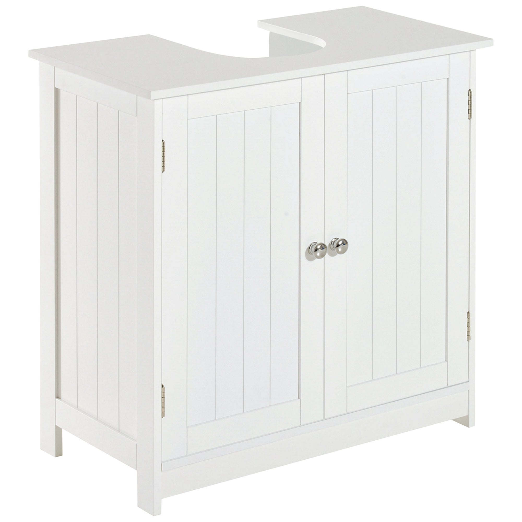 Under Sink Bathroom Cabinet Storage Unit 60x30x60cm White