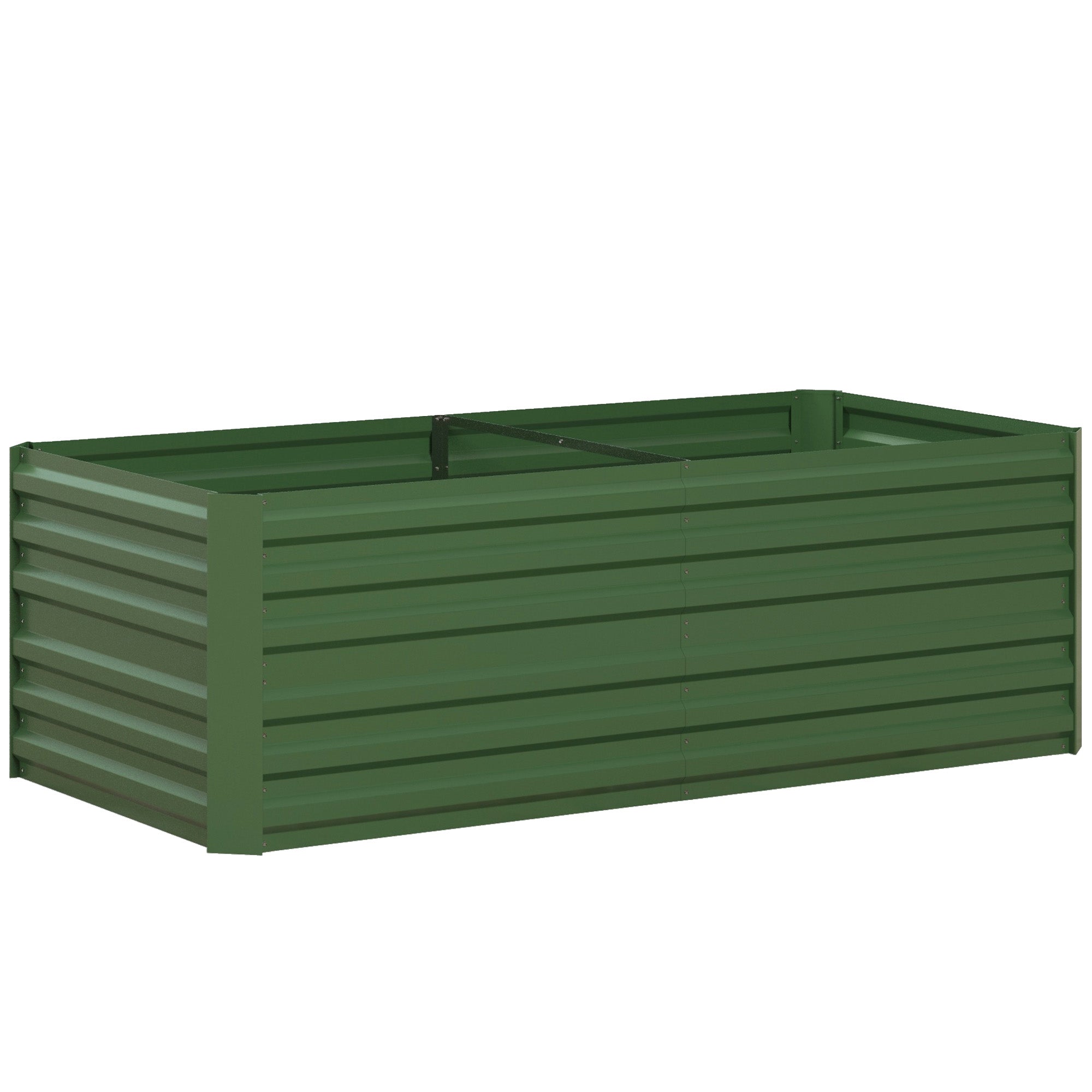 Steel Raised Garden Bed, Planting Bed Cold Frame Planter Box Stackable, Plant Box Planter Tub 180x90x60cm for Garden Balcony Terrace, Vegetable Bed for Flowers, Plants, Fruit