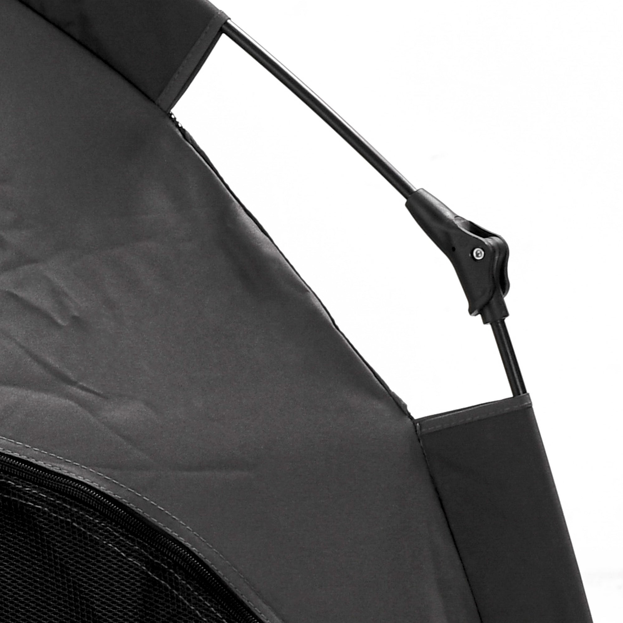 Pet Tent, Dog Tent, Cat House Outdoor, Dog House with Mesh Window, Dog Tipi Tent with Carry Bag, Sun Shade for Backyard, Living Room, Dark Gray