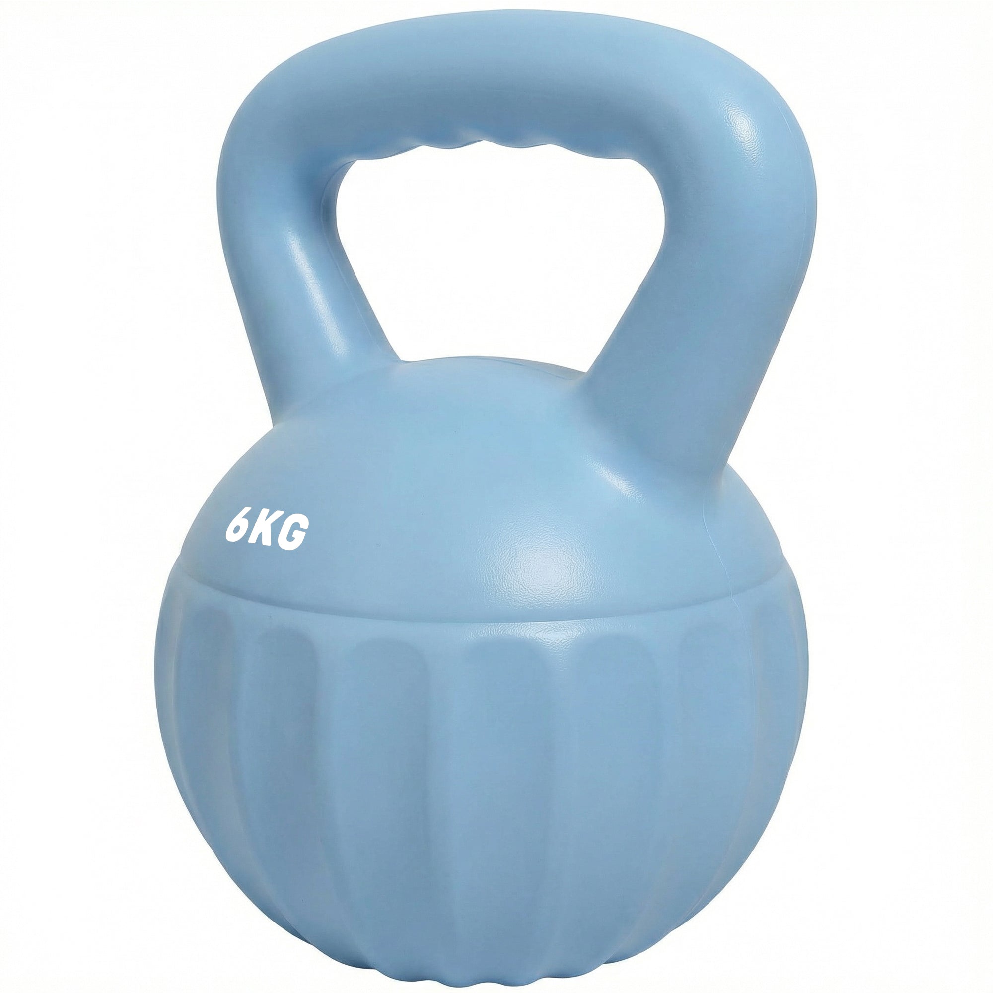 SPORTNOW 6 kg (13.2 lb) Sand-Filled Kettlebell — Blue, Non-Slip Handle, Stable Base — Home Strength Training